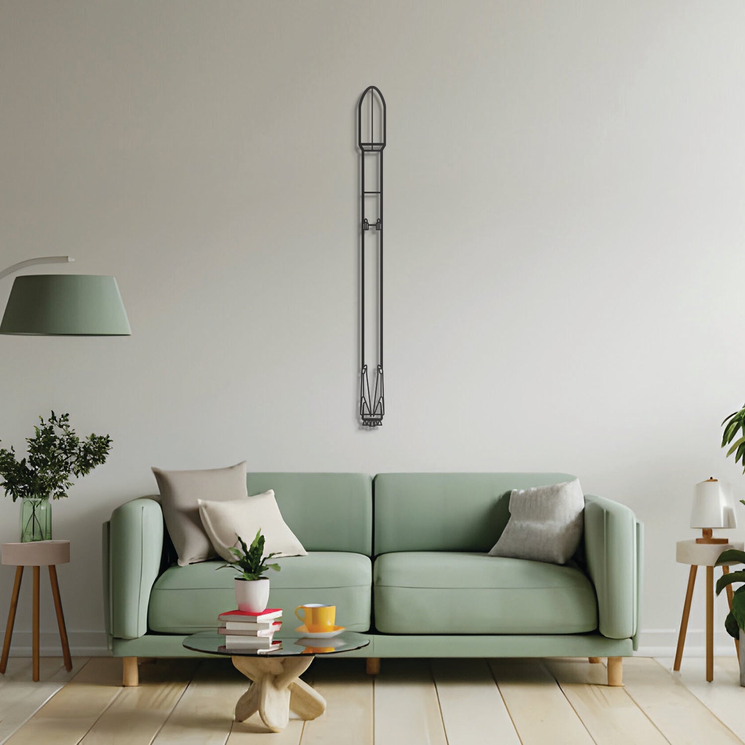 Falcon 9 Metal Aircraft Wall Art - NCP0282