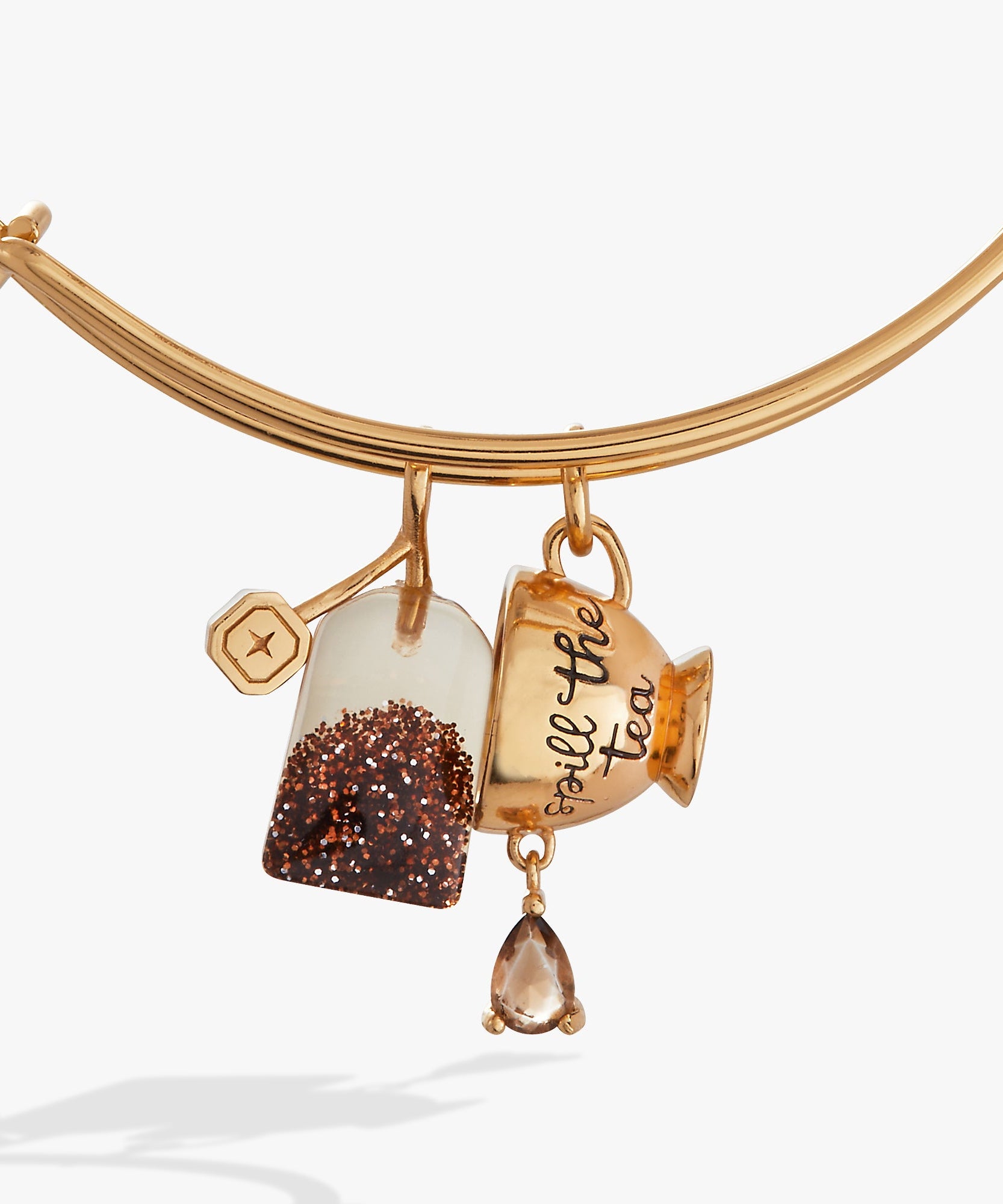 'Spill the Tea' Cup & Tea Bag Charm Bangle