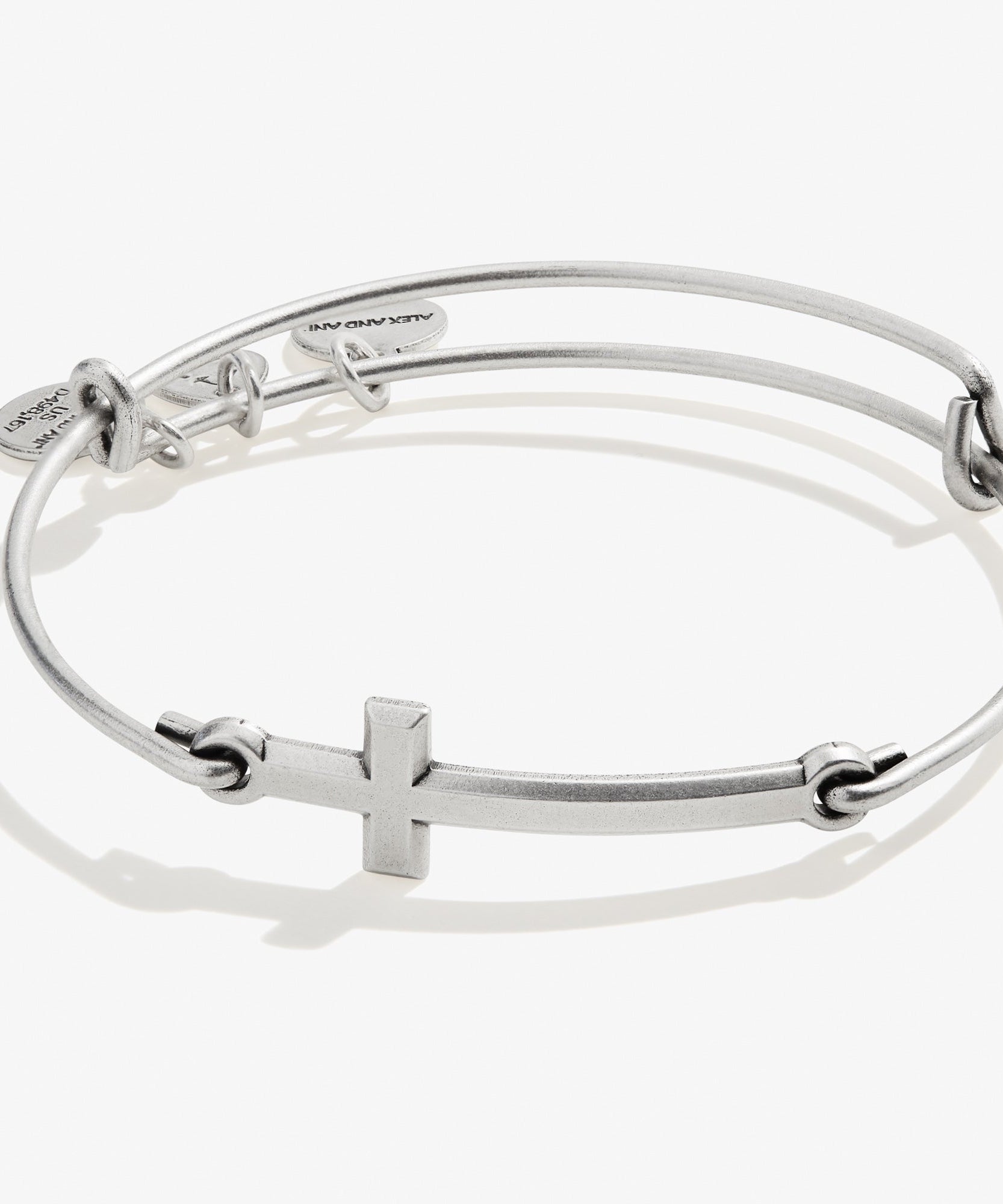 Spiritual Armor Cross Inline Charm Bangle