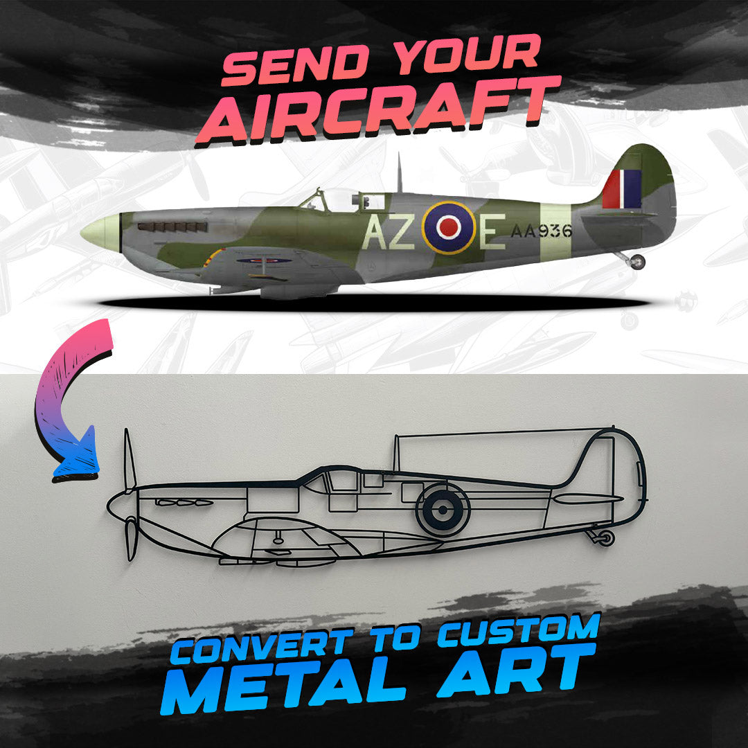 Ihre personalisierte Flugzeug-Metallwandkunst - NCP0201