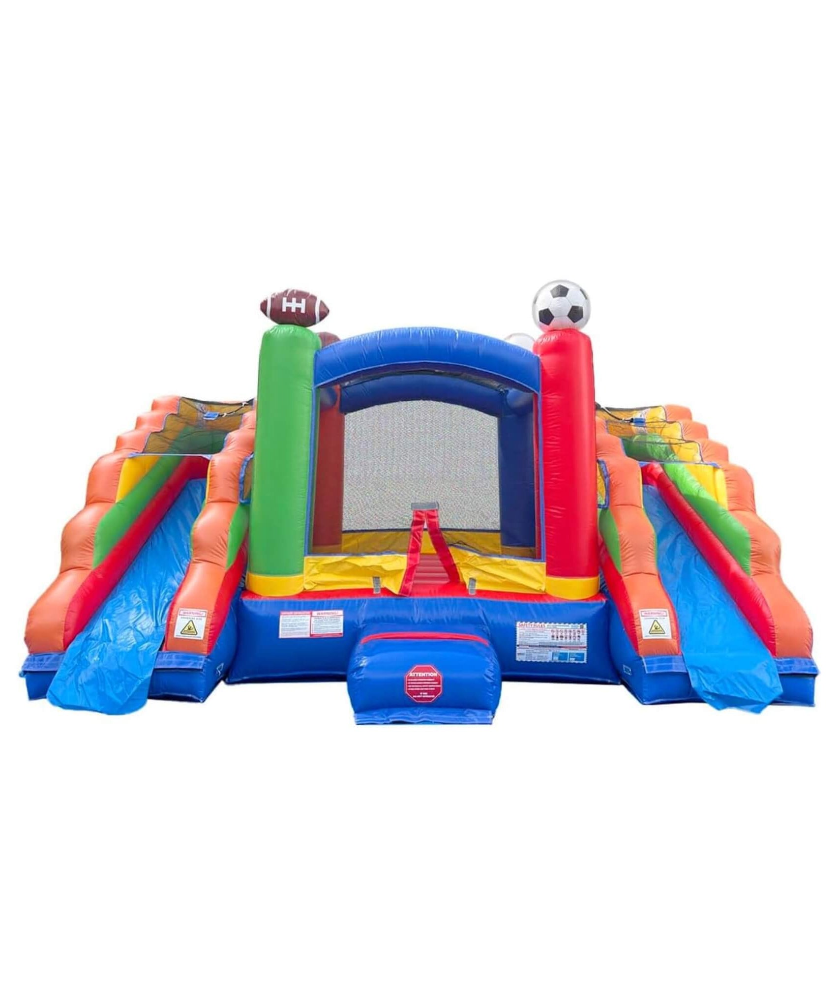 16FT Sports Castle Bounce House With Double Water Slides (SAK17635)