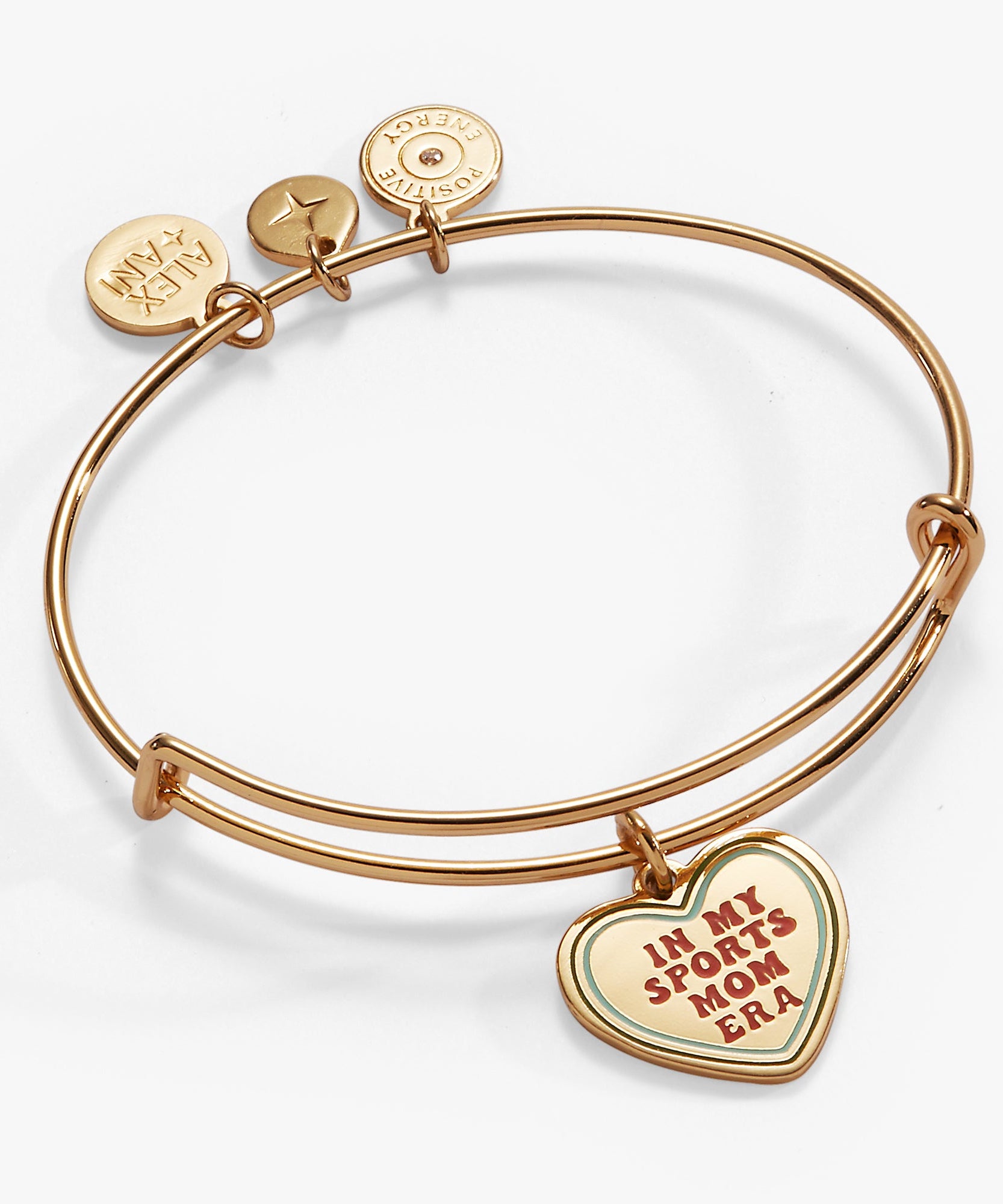 'In My Sports Mom Era' Heart' Charm Bangle