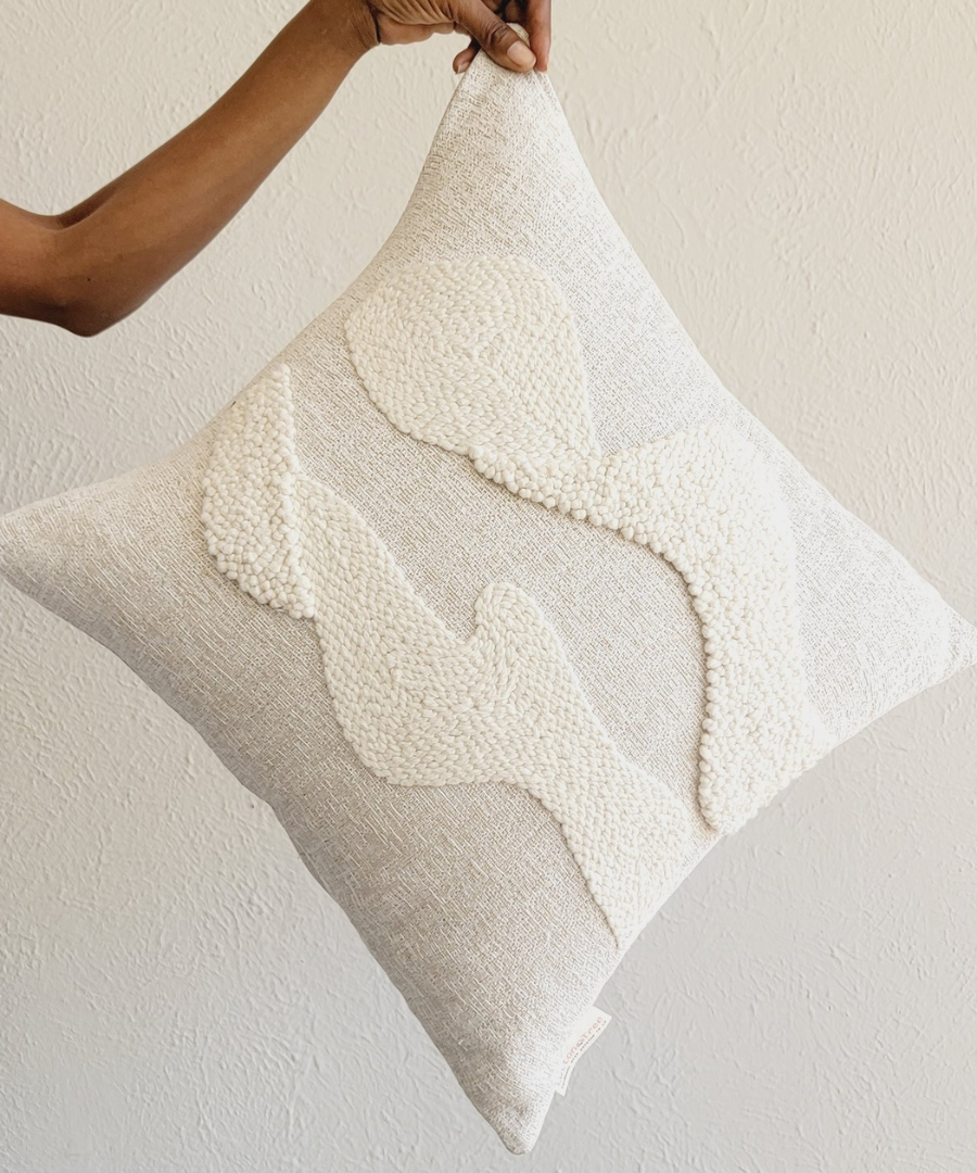 Karoo Cloud Eco-Cotton Throw Pillow