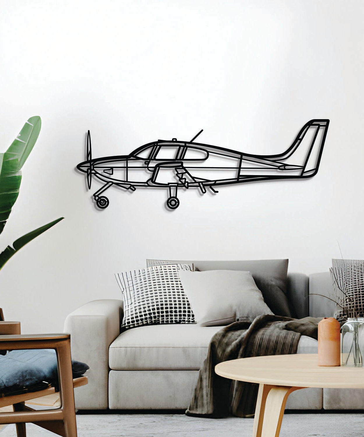 SR20 Metall-Flugzeug-Wandkunst - NCP0597