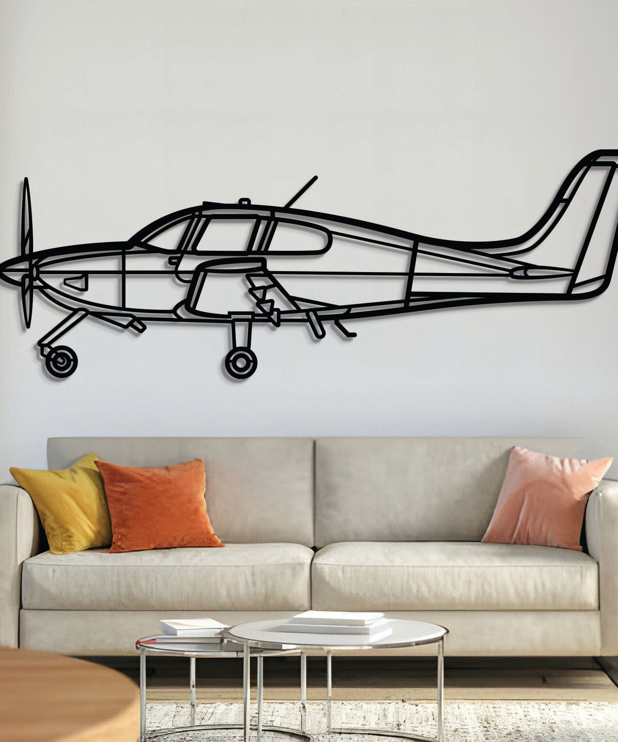 SR20 Metall-Flugzeug-Wandkunst - NCP0597