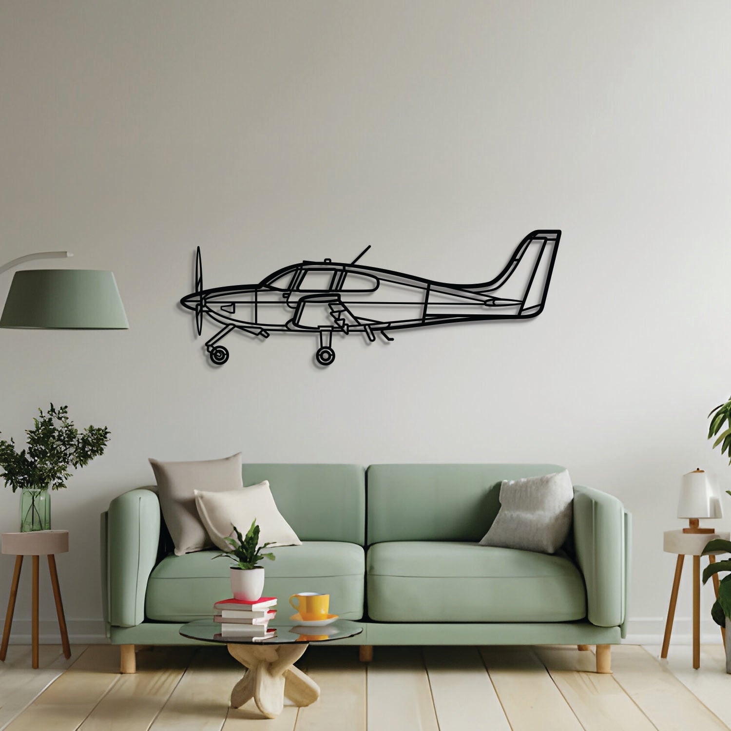 SR20 Metall-Flugzeug-Wandkunst - NCP0597