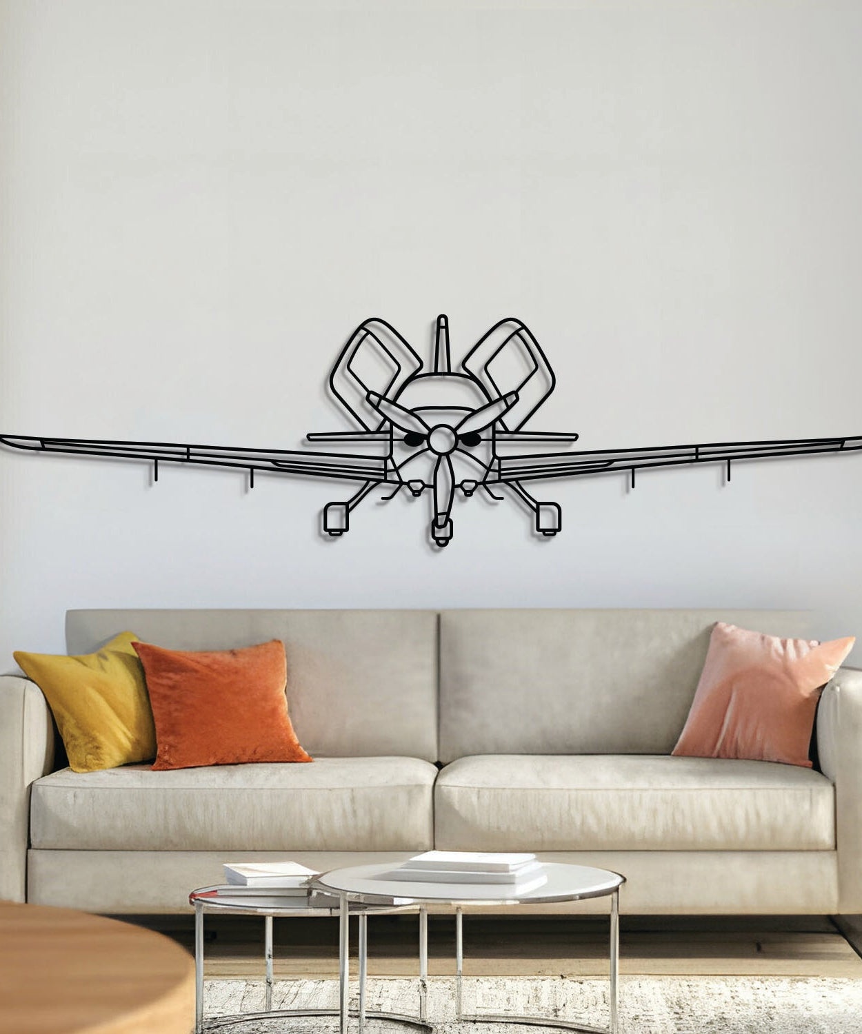 SR22T G6 Front Metall Flugzeug Wandkunst - NCP0397