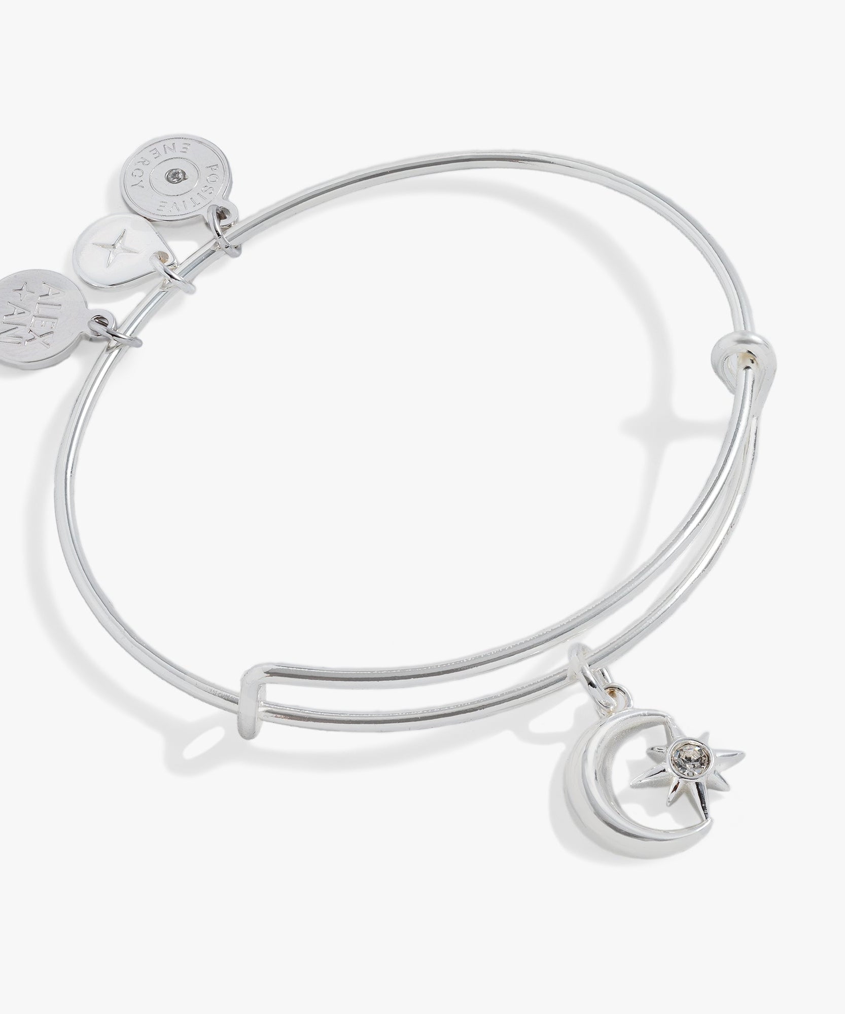 Star and Moon Charm Bangle