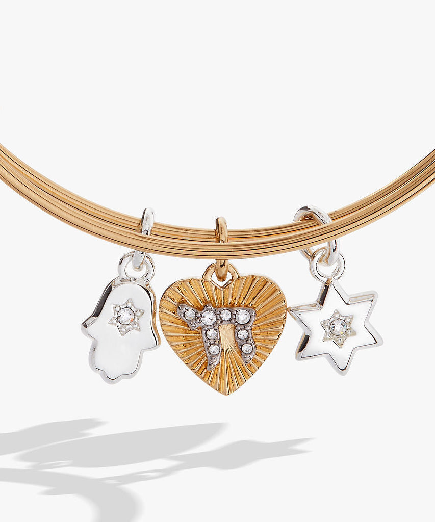 Faith and Family Star of David Charm Bangle