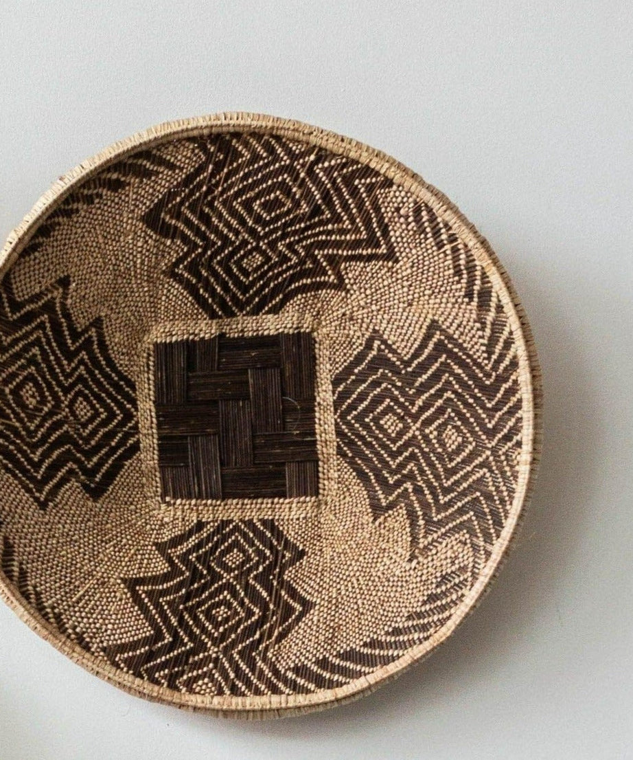 Statement Zambian Plateau African Wall Decor Basket