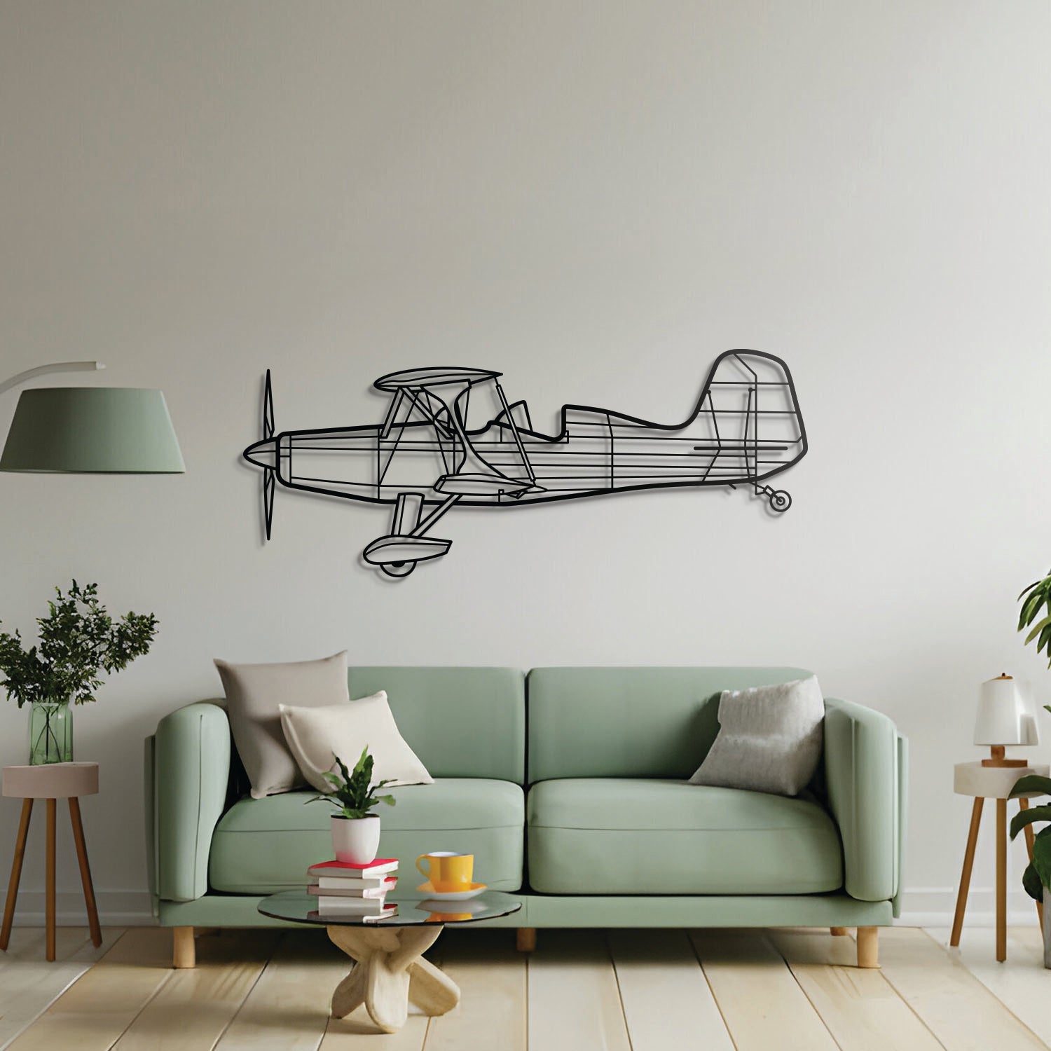 Starduster Too Metallflugzeug Wandkunst - NCP0135