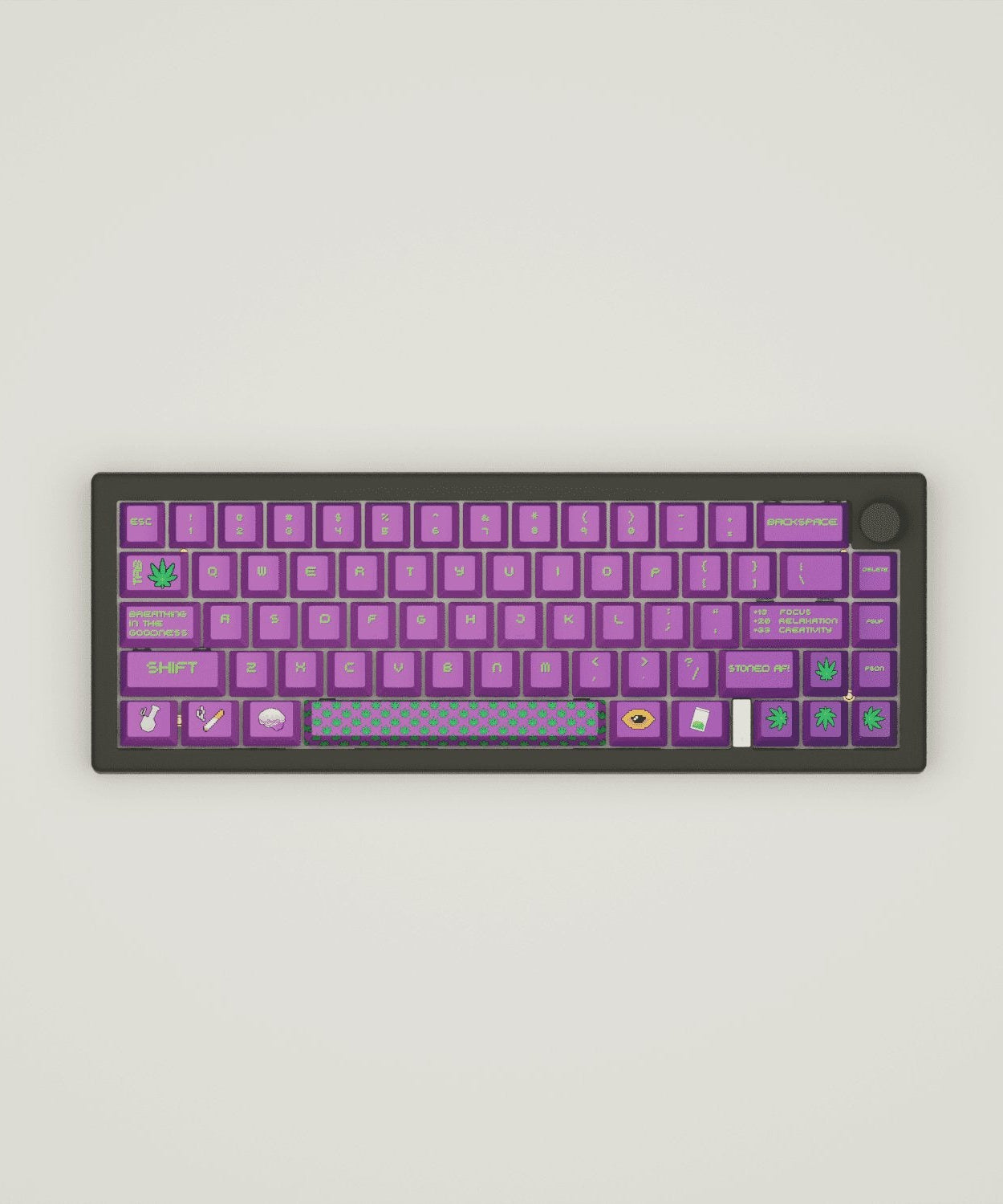 Stoner Design Keycaps and Mechanical Keyboard