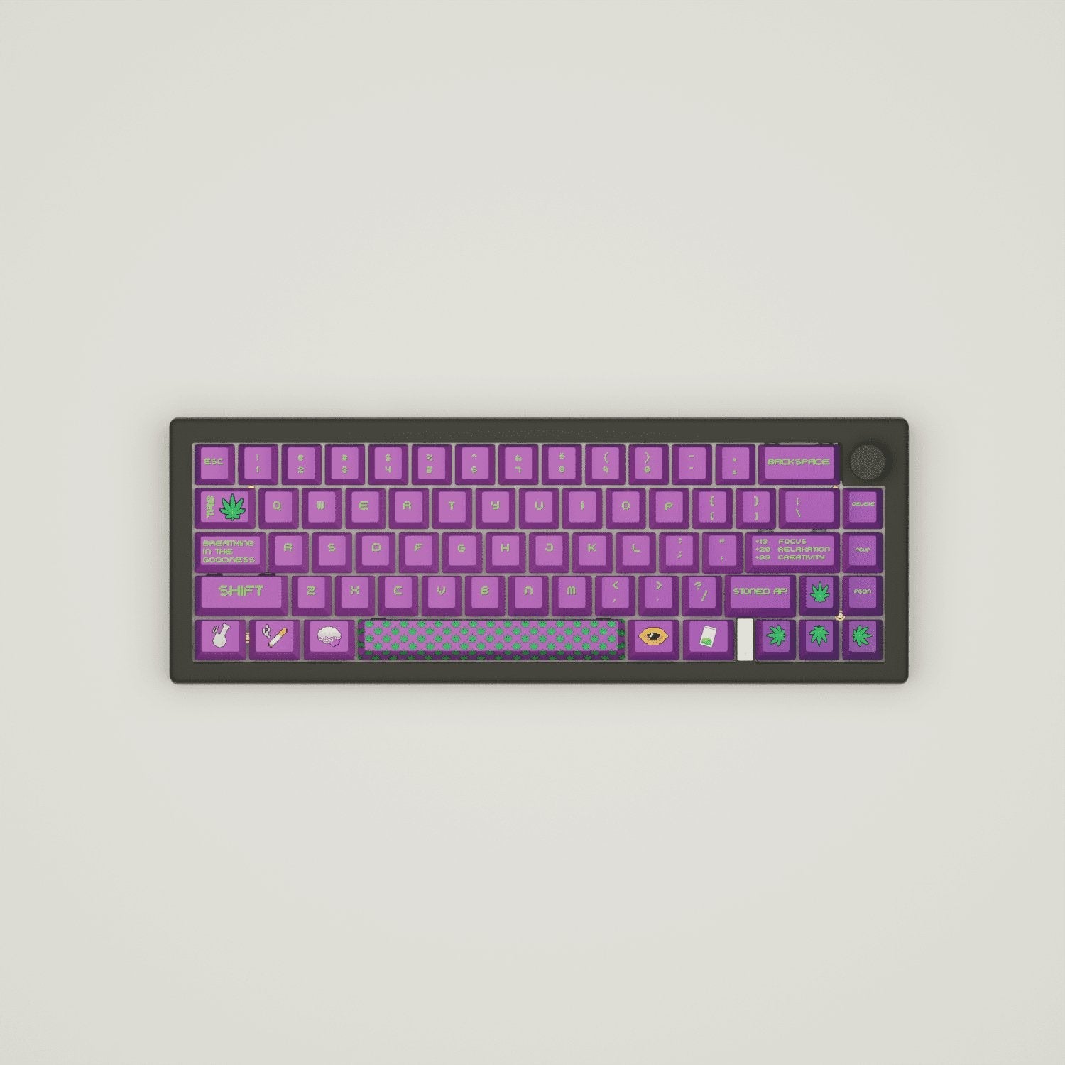 Stoner Design Keycaps and Mechanical Keyboard