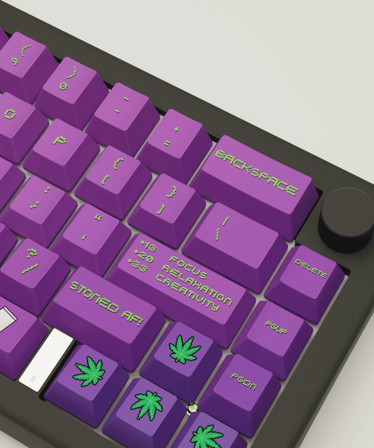 Stoner Design Keycaps and Mechanical Keyboard