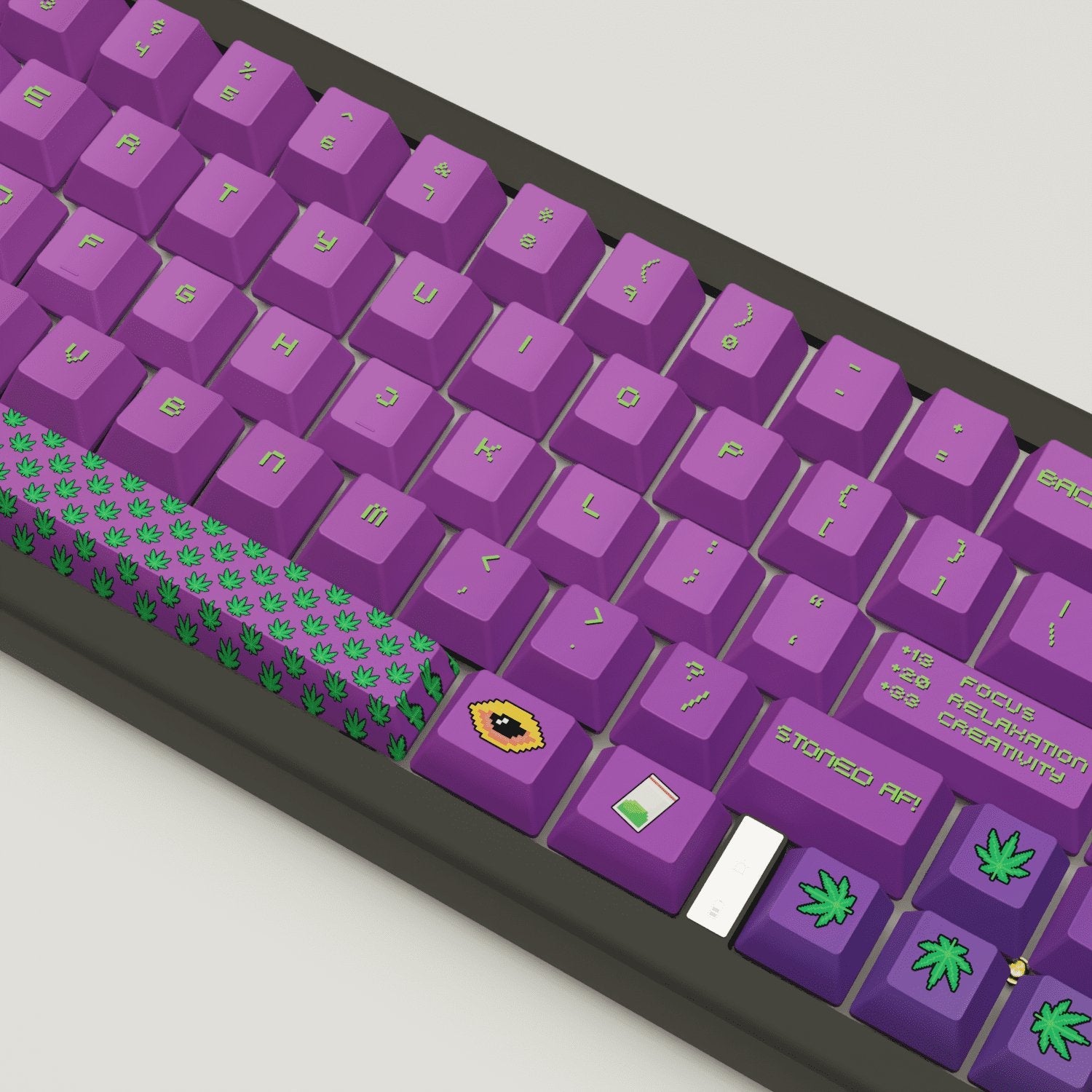 Stoner Design Keycaps and Mechanical Keyboard