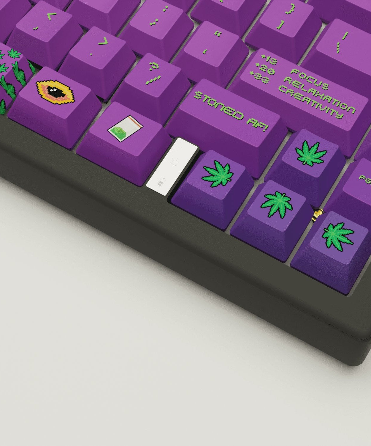 Stoner Design Keycaps and Mechanical Keyboard