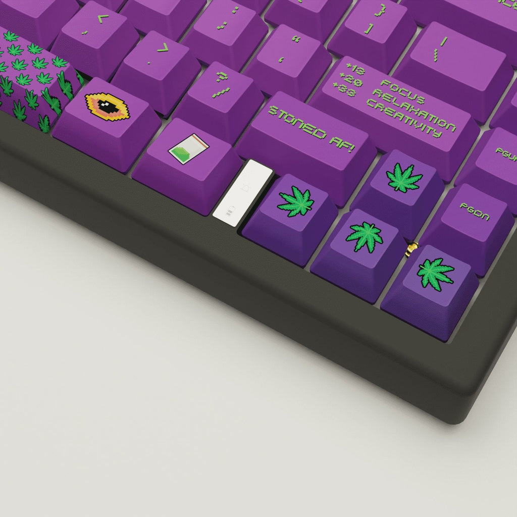 Stoner Design Keycaps and Mechanical Keyboard