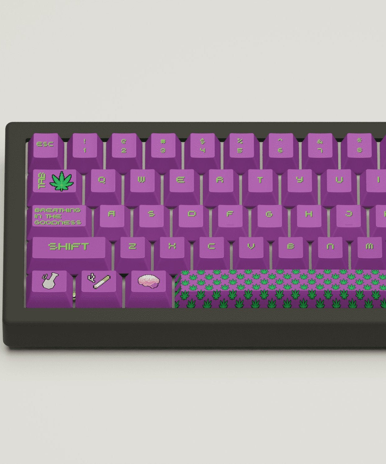 Stoner Design Keycaps and Mechanical Keyboard