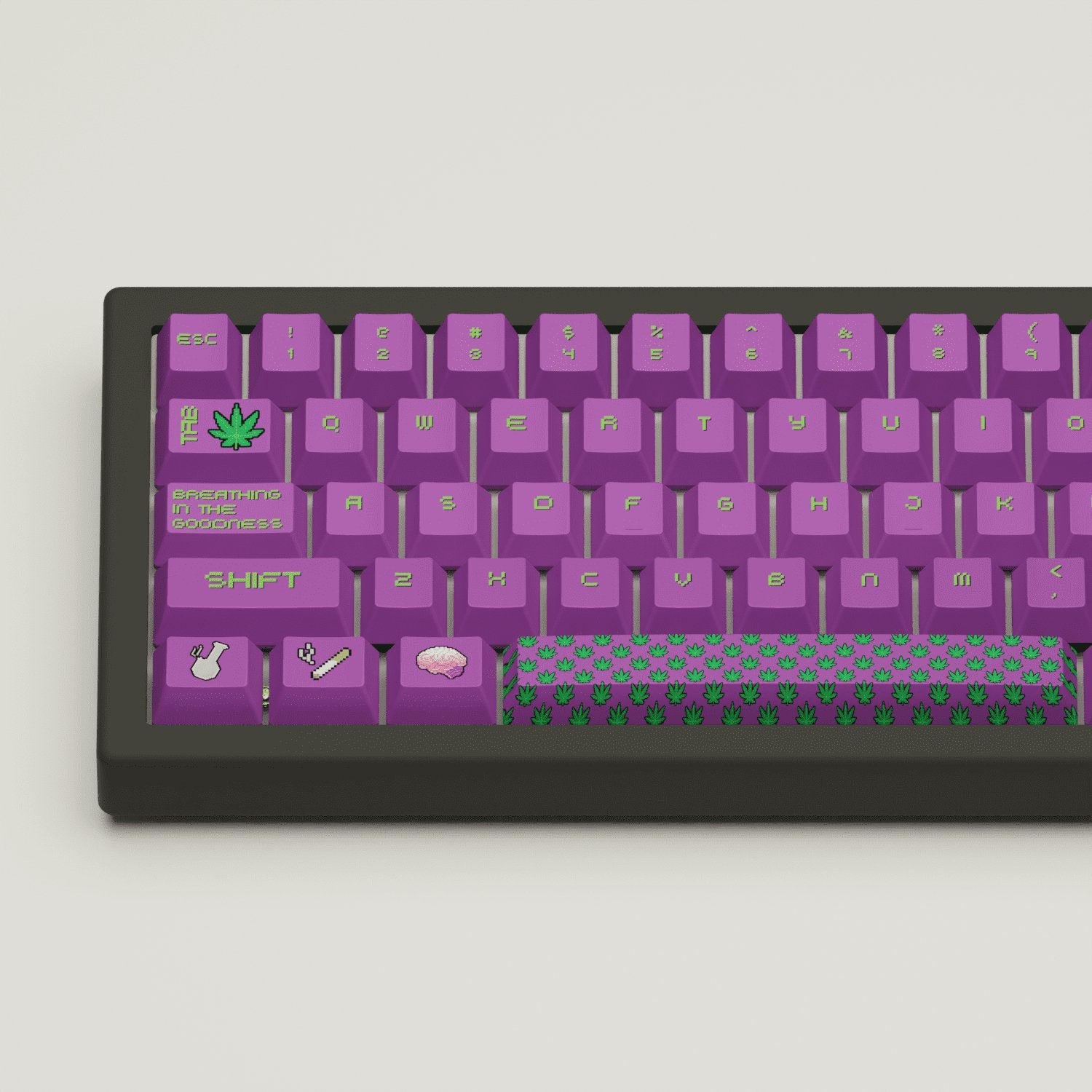 Stoner Design Keycaps and Mechanical Keyboard