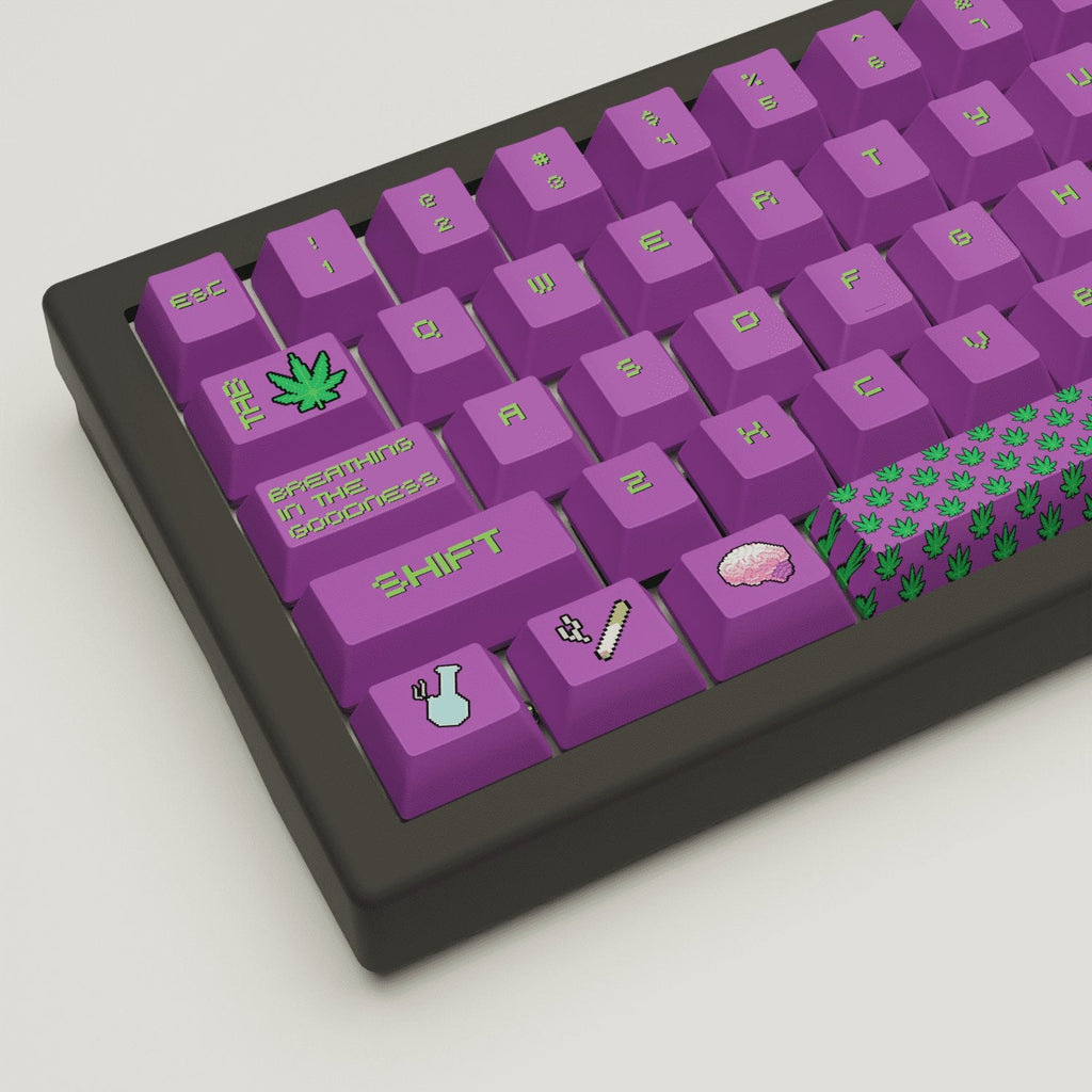 Stoner Design Keycaps and Mechanical Keyboard