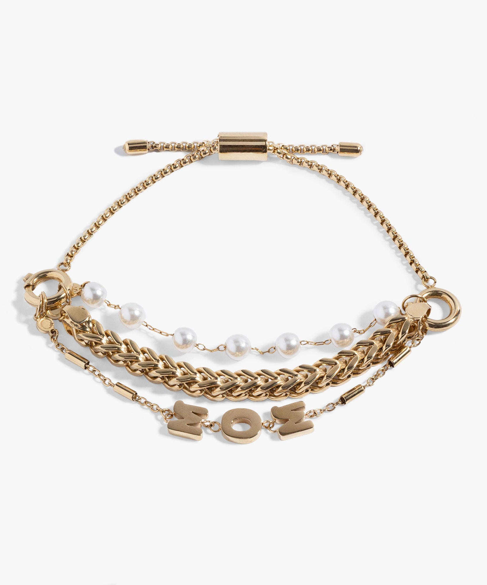Mom Pearl Stranded™ Bracelet Set
