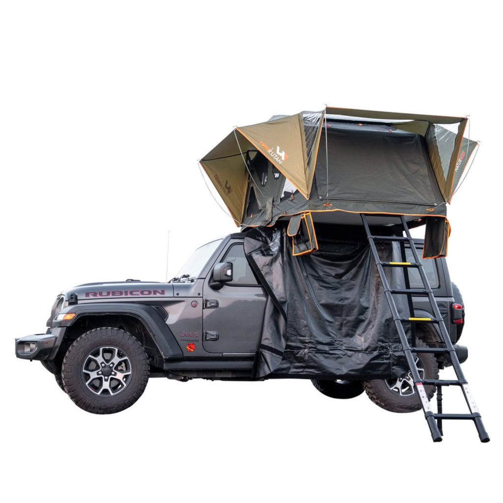 Naturnest Andromeda Green Soft-Shell Rooftop Tent With Large Panoramic Skylight & YKK Doors (SAK50612)