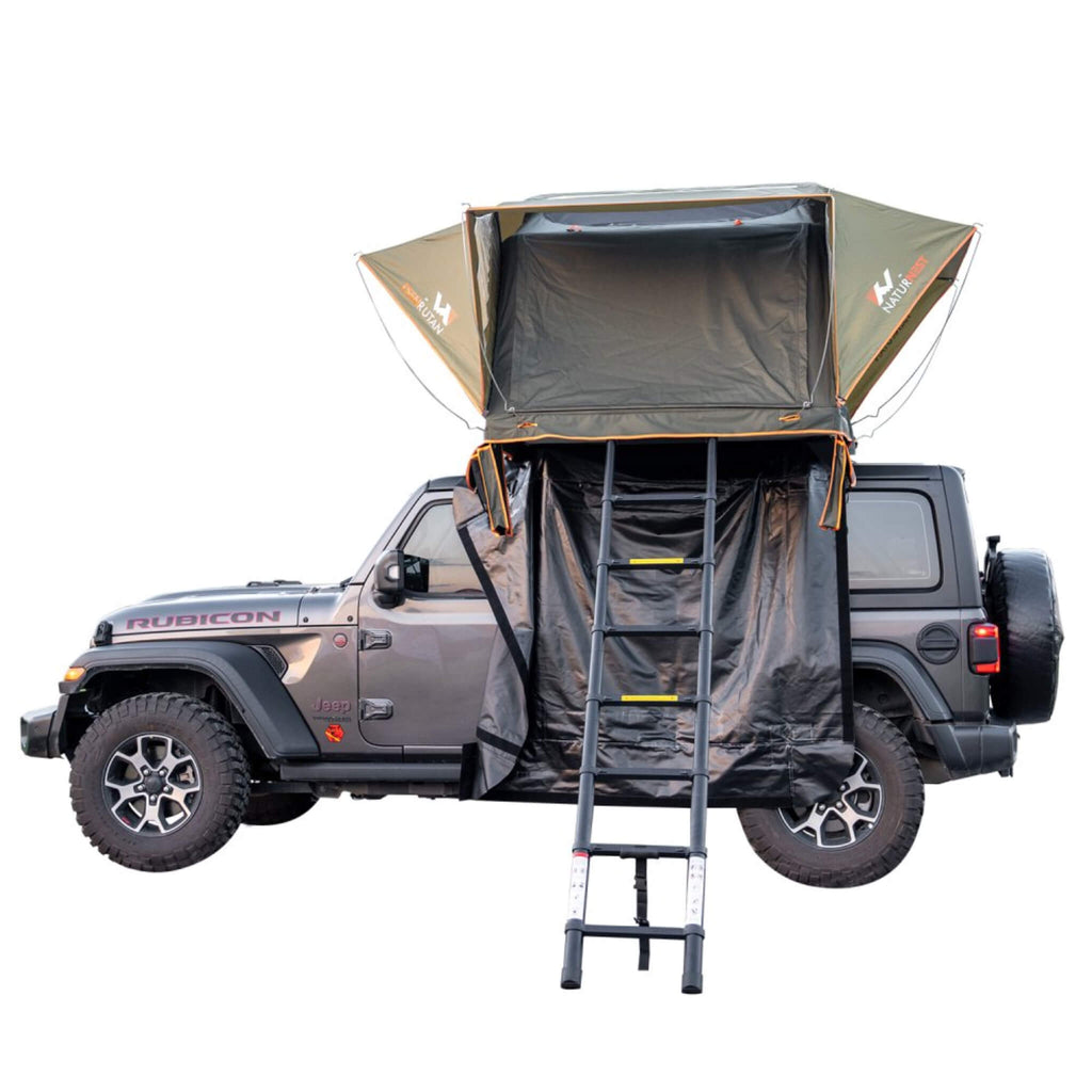 Naturnest Andromeda Green Soft-Shell Rooftop Tent With Large Panoramic Skylight & YKK Doors (SAK50612)