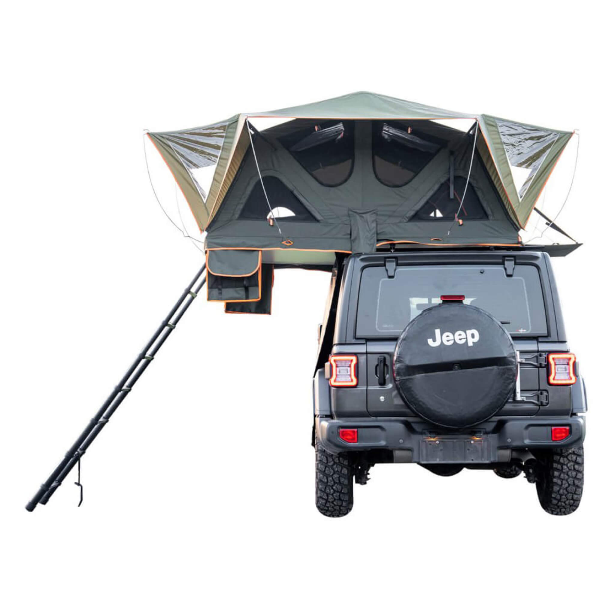 Naturnest Andromeda Green Soft-Shell Rooftop Tent With Large Panoramic Skylight & YKK Doors (SAK50612)
