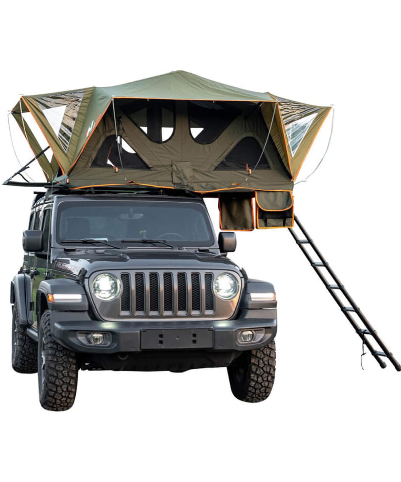 Naturnest Andromeda Green Soft-Shell Rooftop Tent With Large Panoramic Skylight & YKK Doors (SAK50612)
