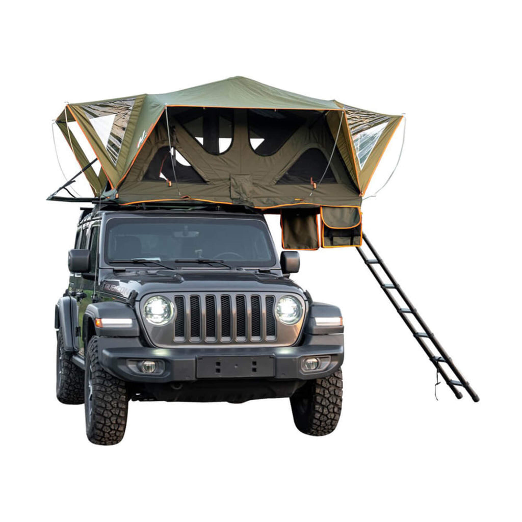 Naturnest Andromeda Green Soft-Shell Rooftop Tent With Large Panoramic Skylight & YKK Doors (SAK50612)