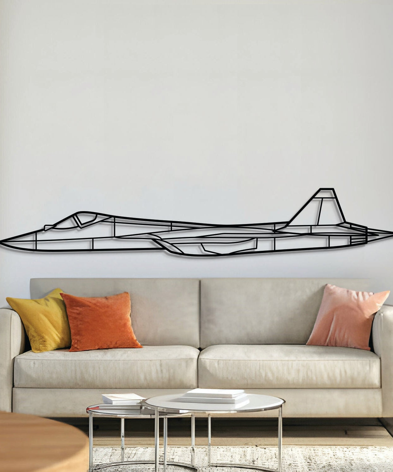 SU-57 Metallflugzeug Wandbild - NCP0494