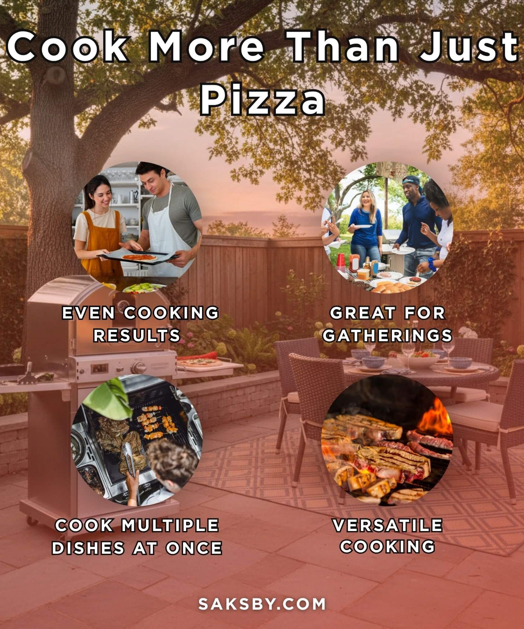 Summerset 60-Inch Outdoor Freestanding Gas Pizza Oven [SS-OVFS-LP/NG] (SAK17543)