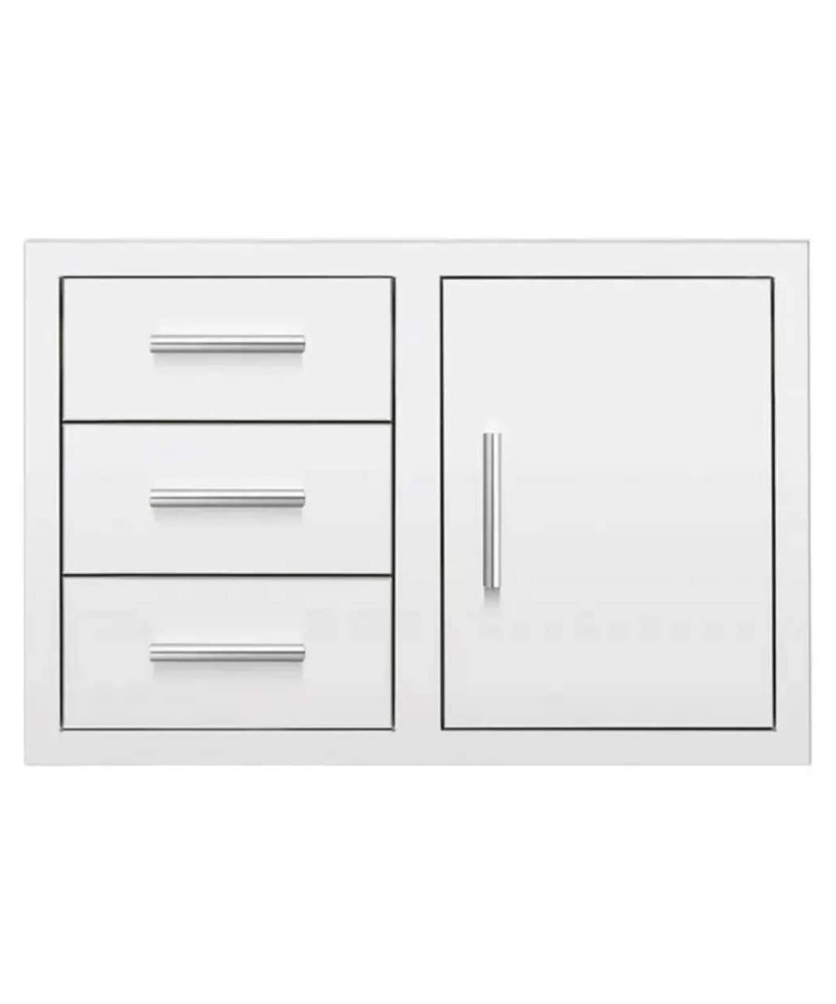 Summerset 33-Inch Stainless Steel Flush Mount Triple Drawer And Access Door Combo [DC3-33] (SAK92847)