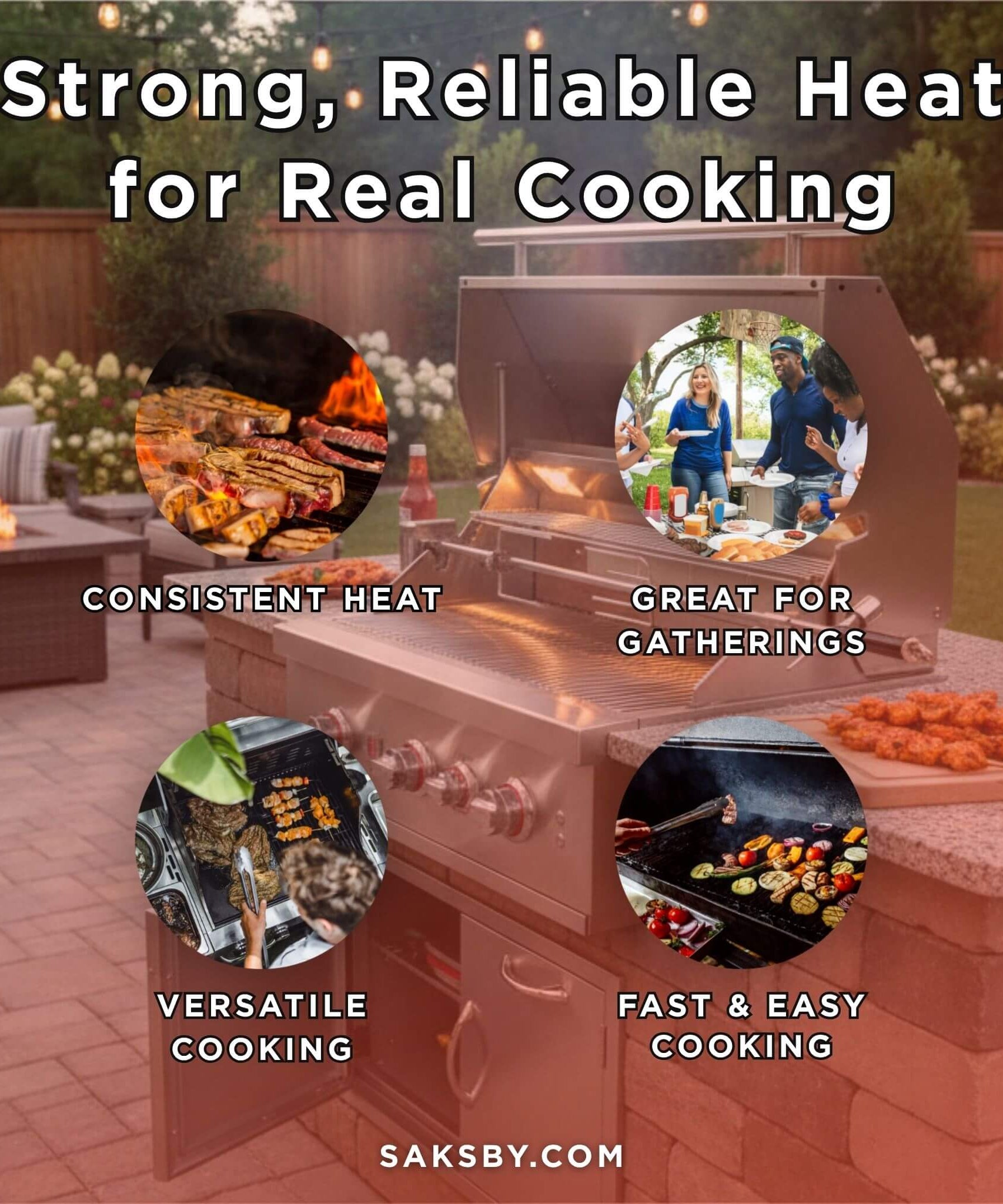 Summerset TRL Built-In Propane Gas Grill With Rotisserie (TRL32/38-LP) (SAK17213)