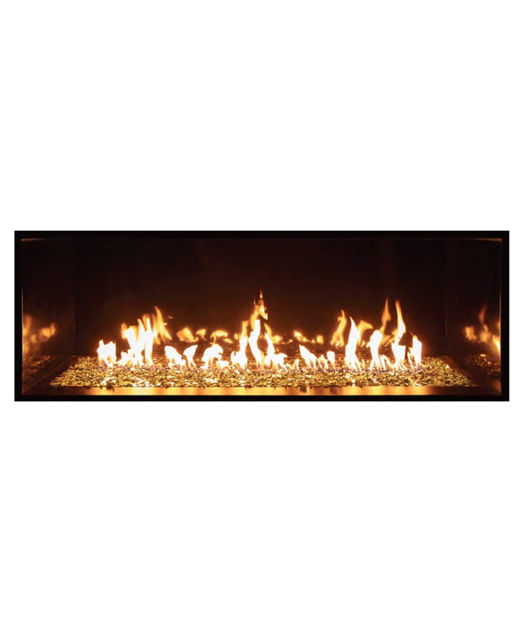 Summit 72-Inch Linear Fireplace With Bedrock [SML-72BR] (SAK92081)