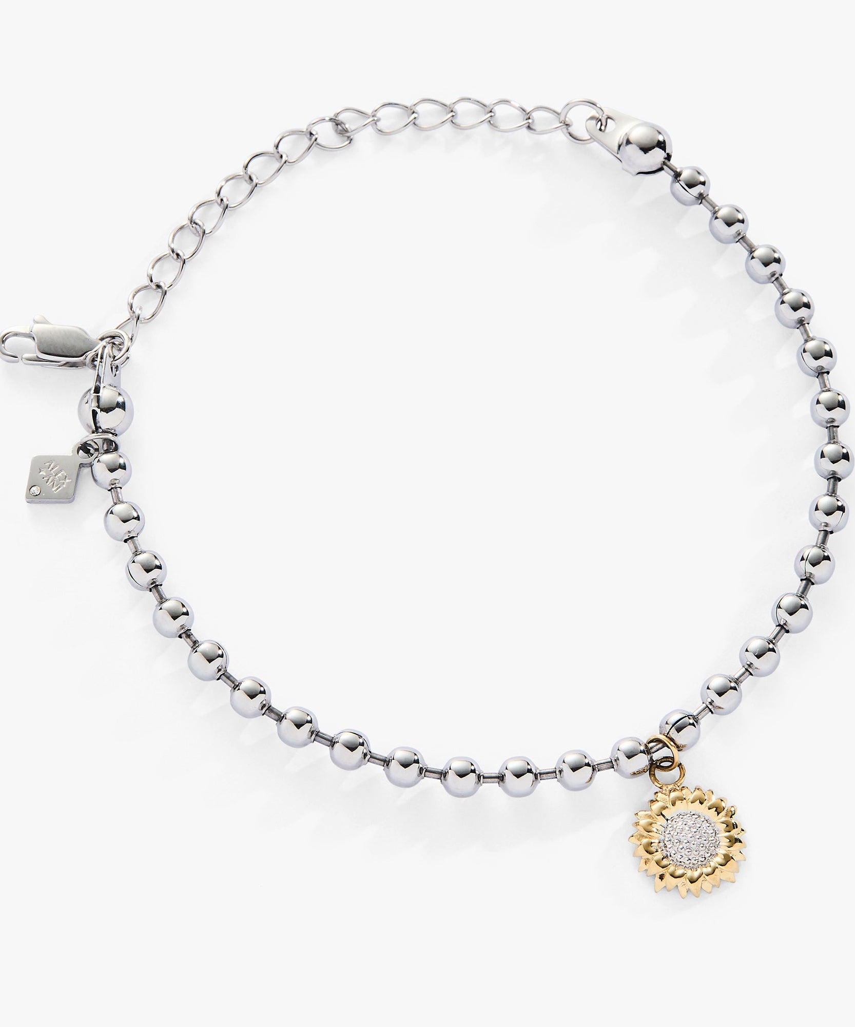 Sunflower Ball Chain Bracelet