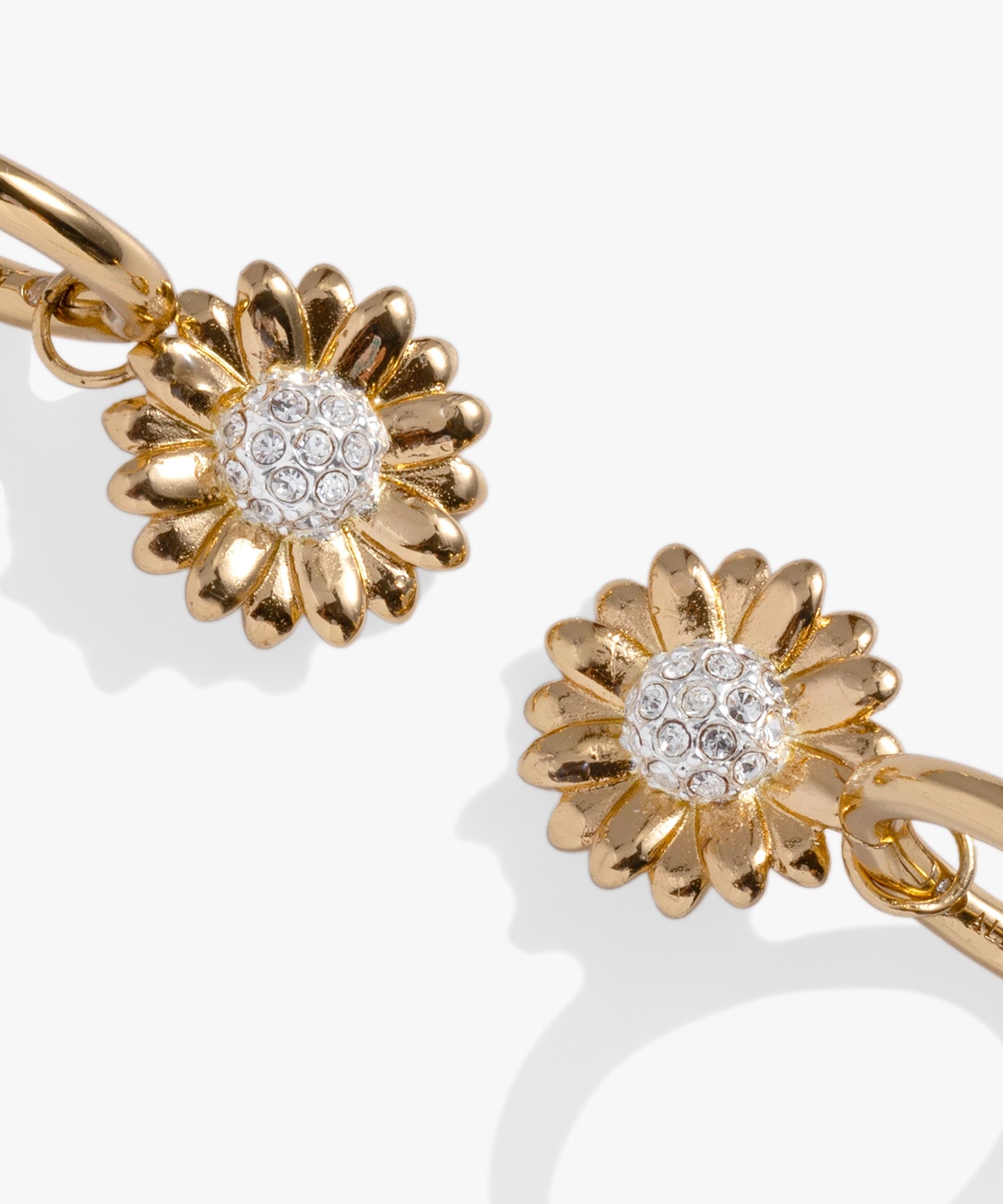 Sunflower Huggie Hoop Earrings