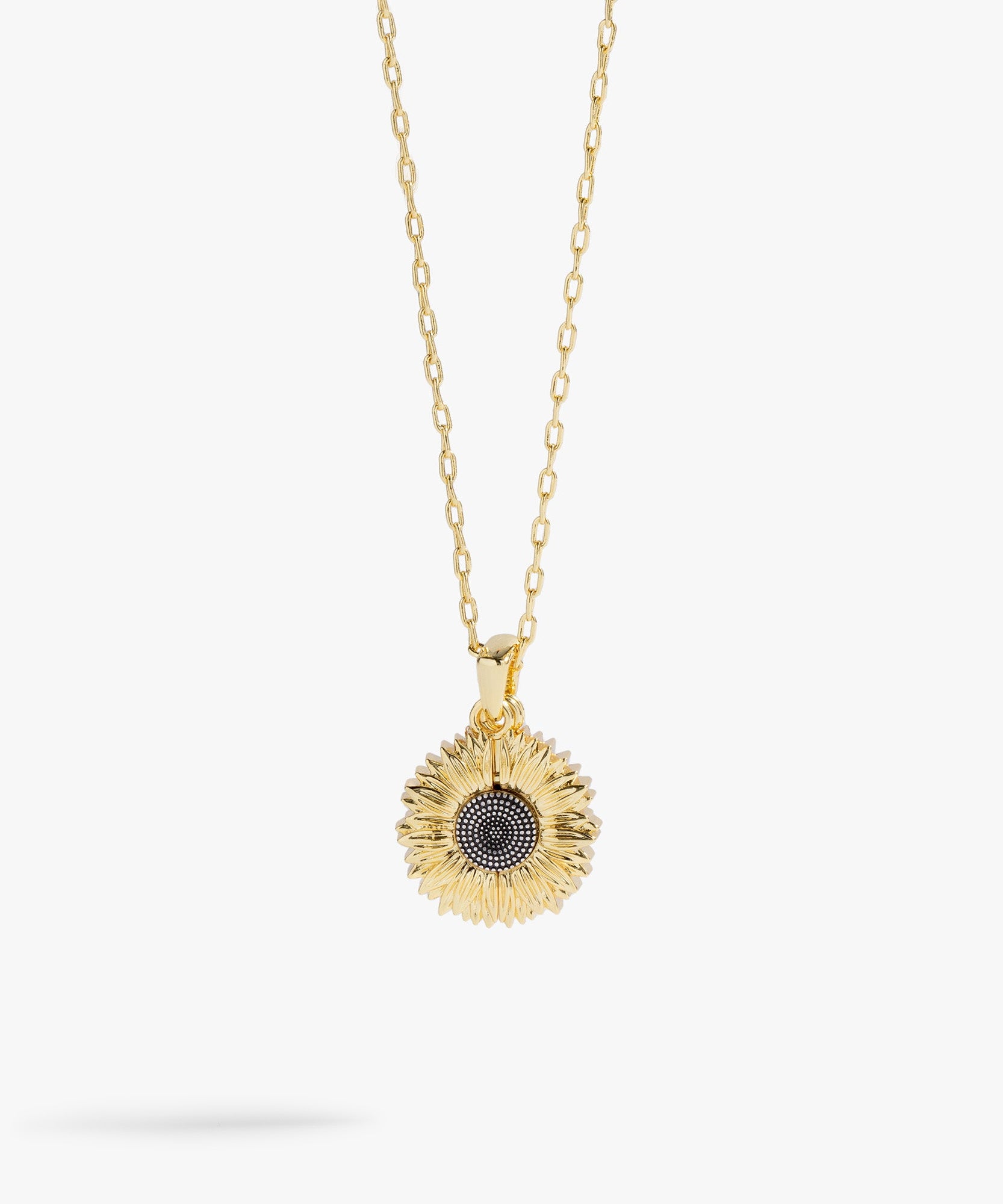 Sunflower 'Choose Happiness' Mantra Necklace