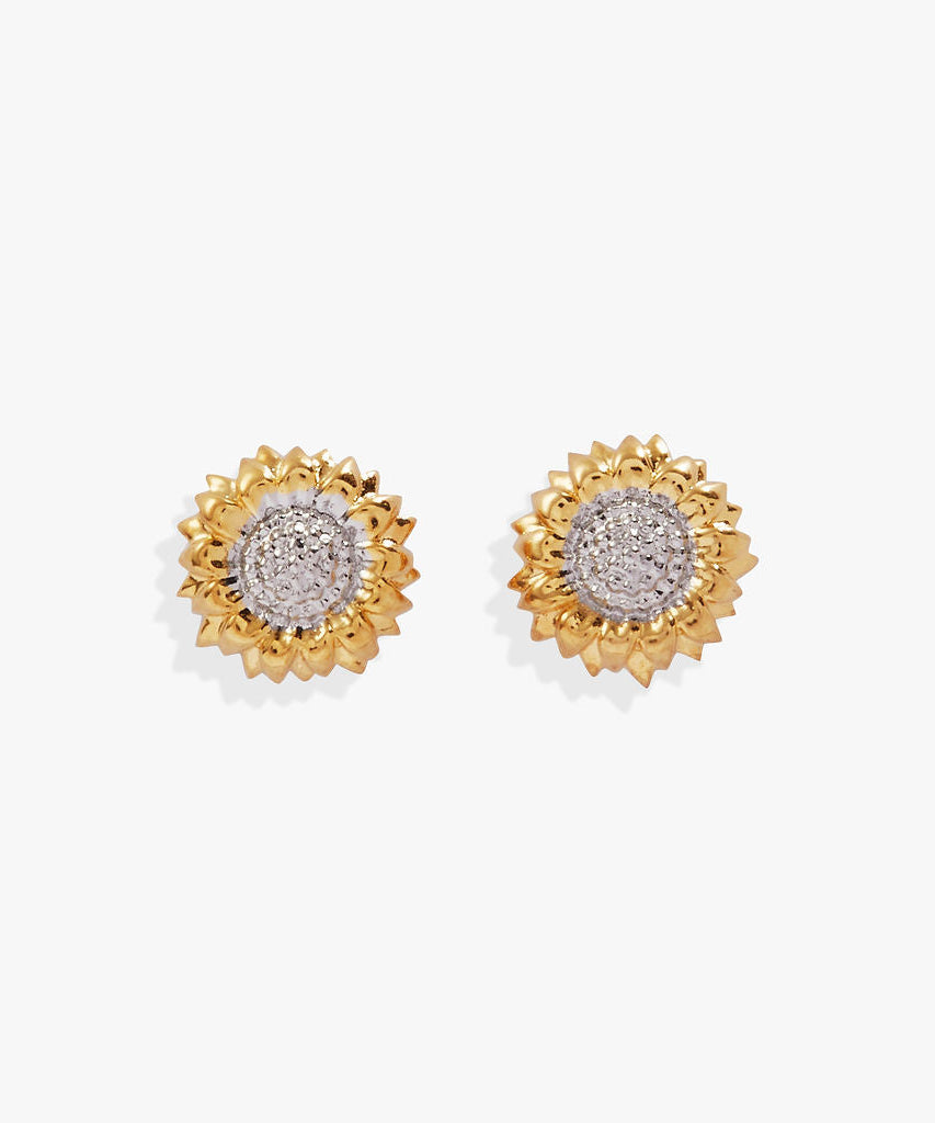 Sunflower Mini Stud Earrings