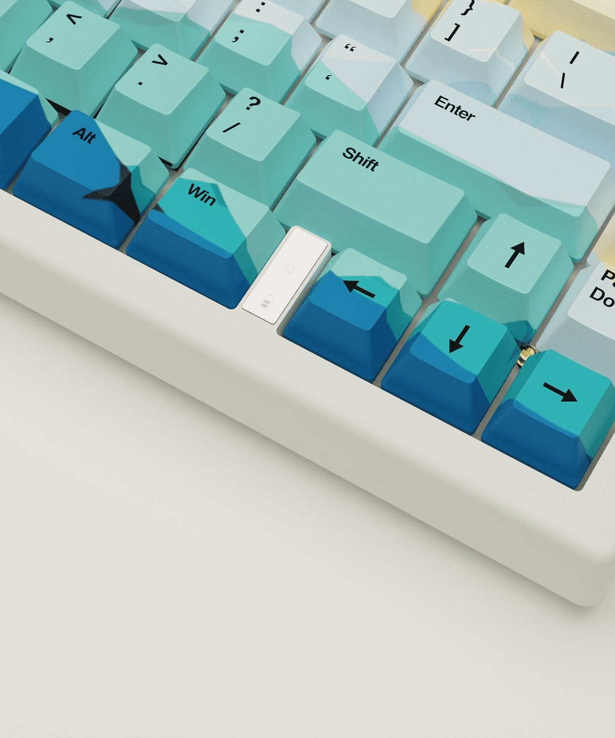 Sunset Design Keycaps and Mechanical Keyboard