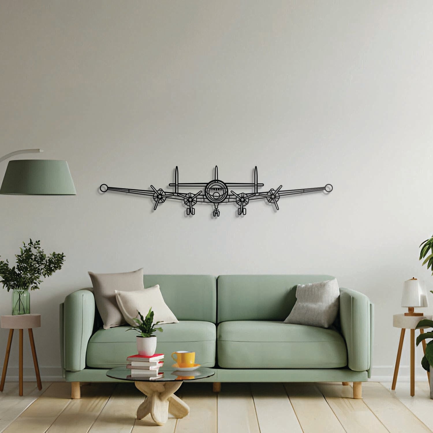 Super Constellation Front Metallflugzeug Wandkunst – NCP0445