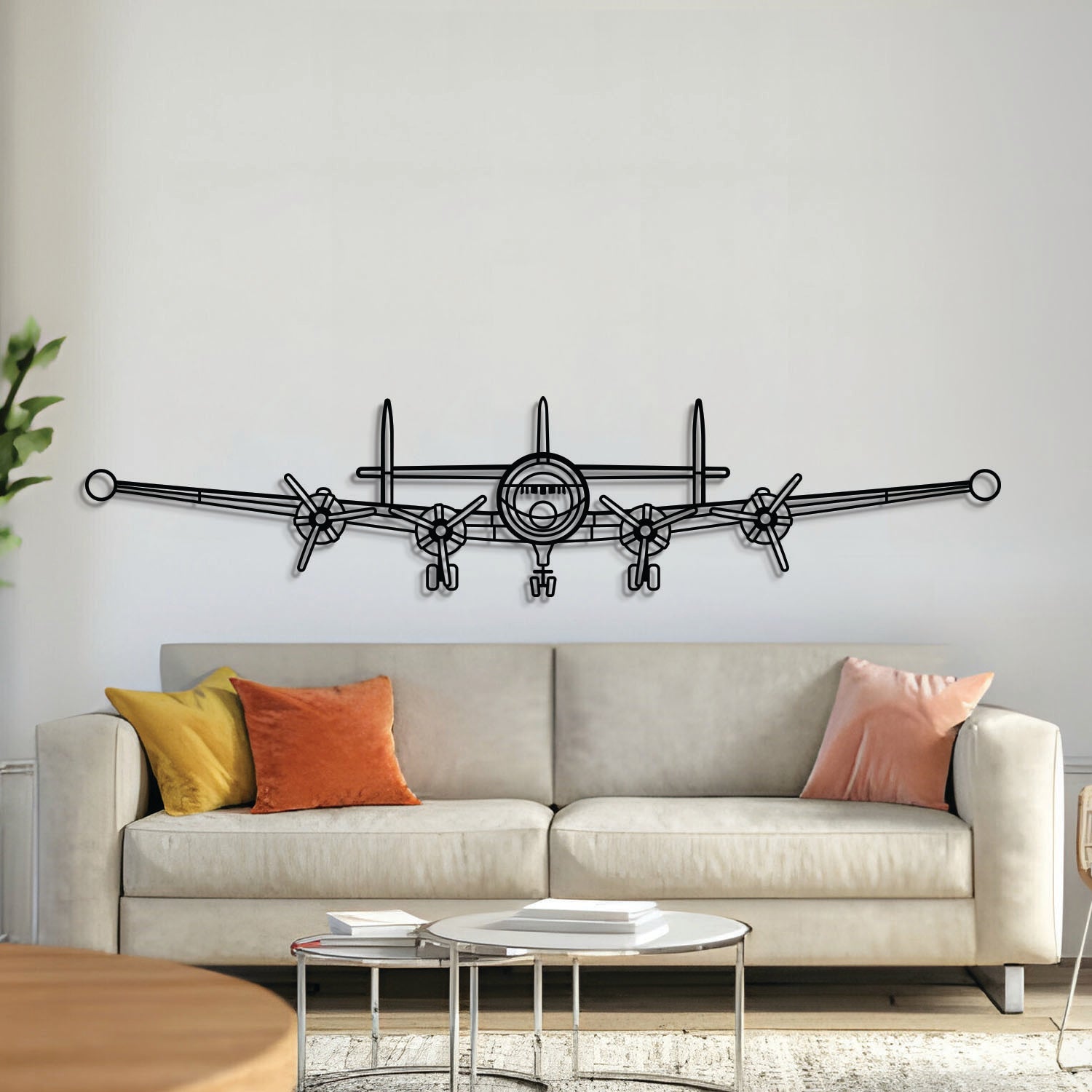 Super Constellation Front Metallflugzeug Wandkunst – NCP0445