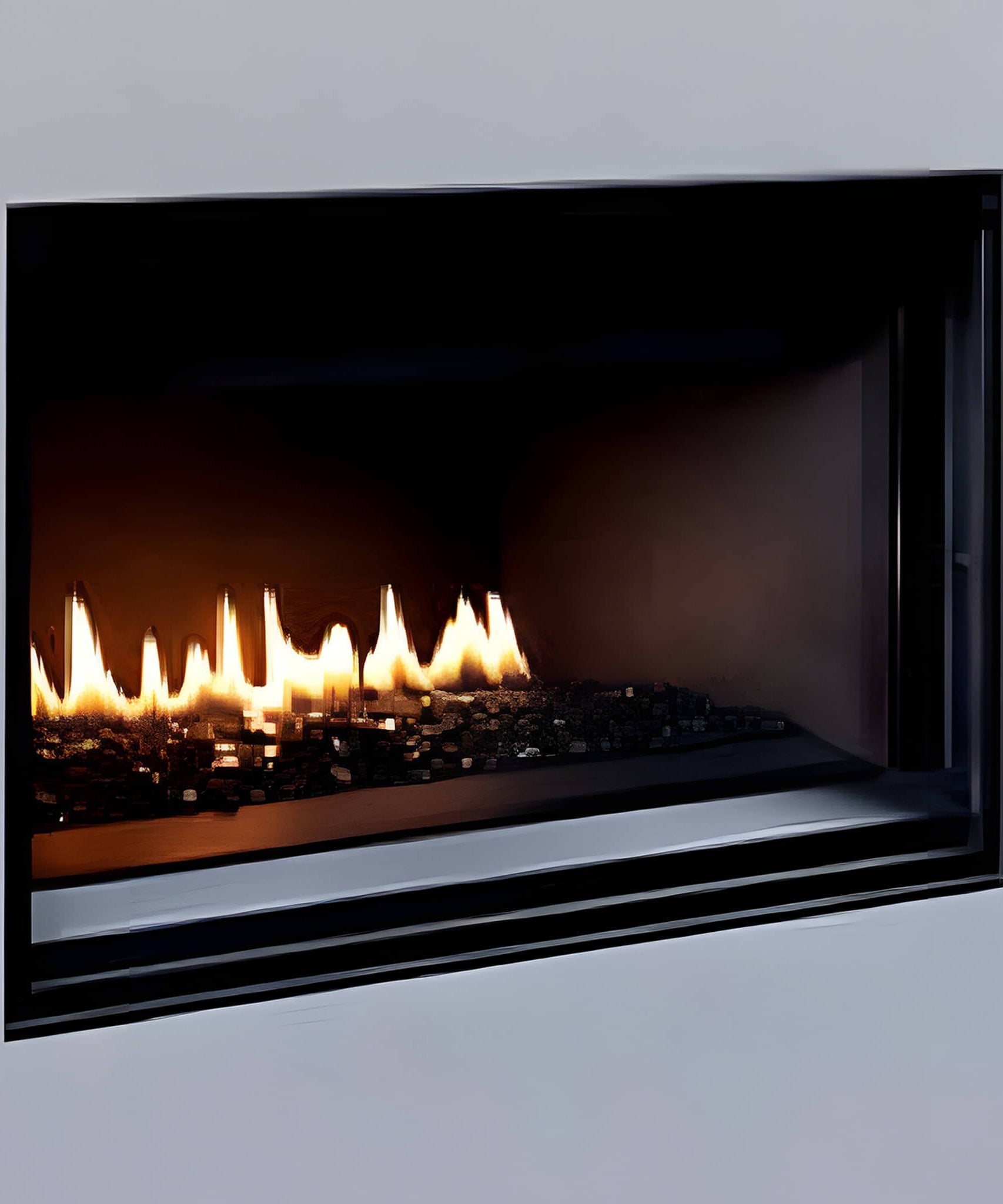 Superior Fireplaces DRL2000 Series 45-Inch Linear Contemporary Direct Vent Natural Gas Fireplace [DRL2045TEN] (SAK44052)