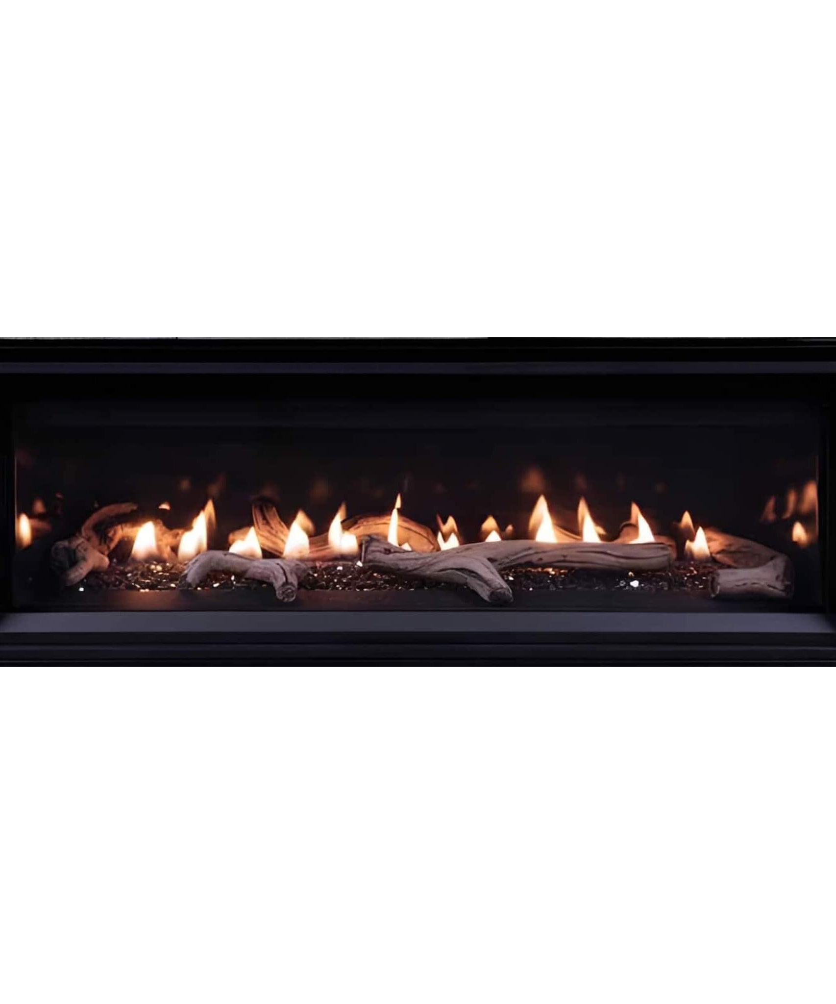 Superior Fireplaces DRL2000 55-Inch Linear Direct Vent Natural Gas Fireplace With Sceen Barrier [DRL2055TEN] (SAK42051)