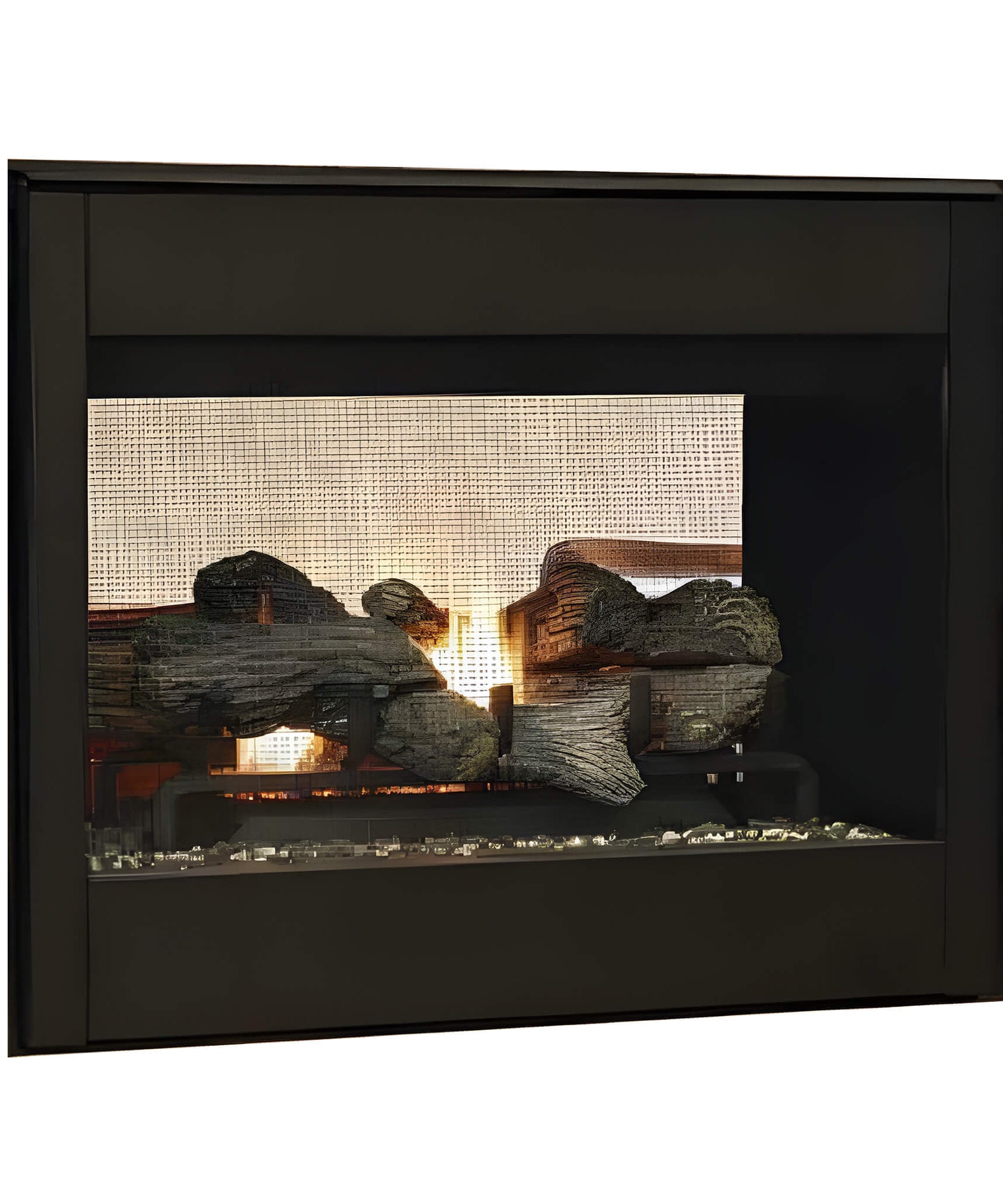 Superior Fireplaces 35-Inch Electronic Ignition Natural Gas Direct Vent See-Through Fireplace [DR35STDEN] (SAK20581)