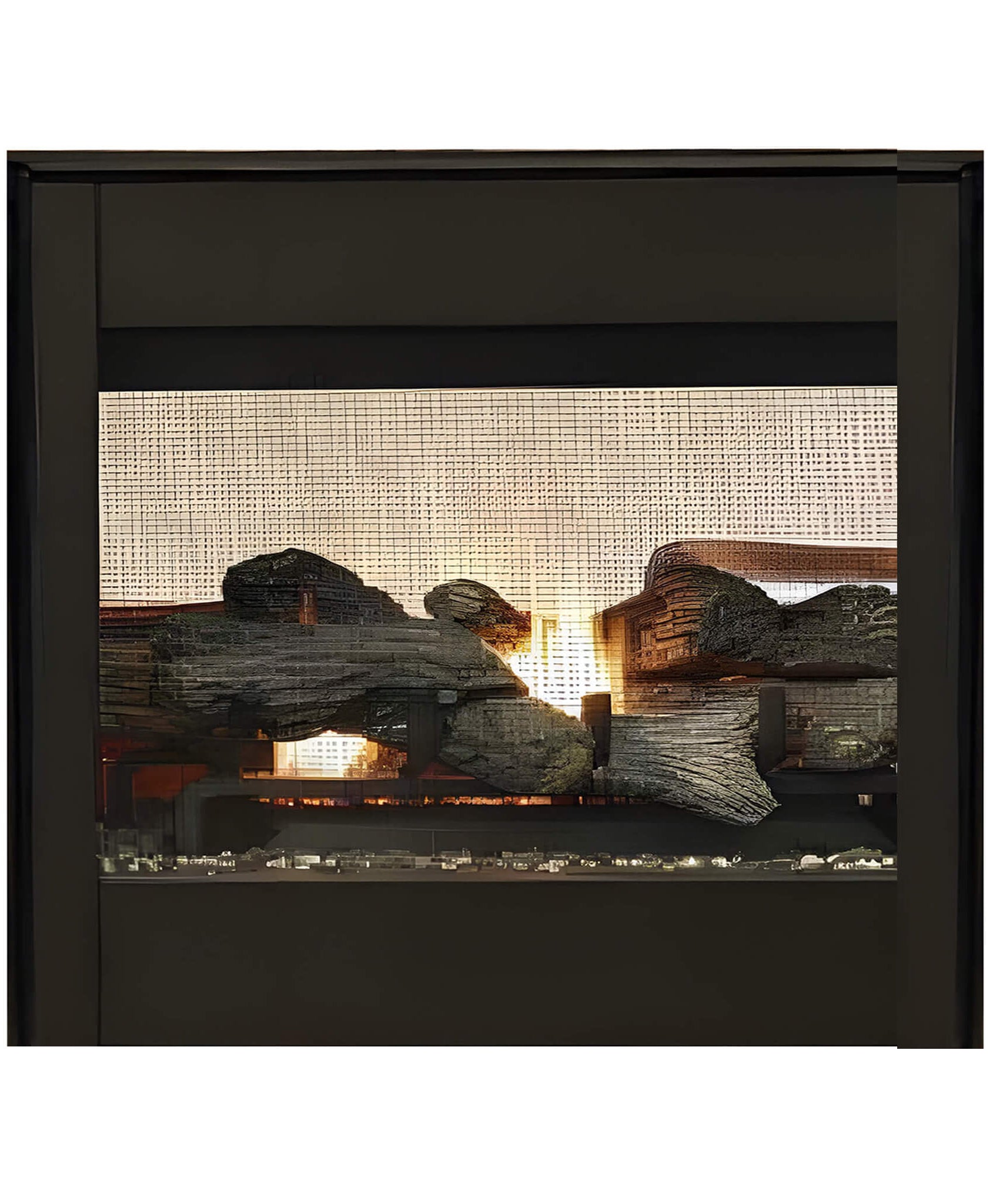 Superior Fireplaces 35-Inch Electronic Ignition Natural Gas Direct Vent See-Through Fireplace [DR35STDEN] (SAK20581)