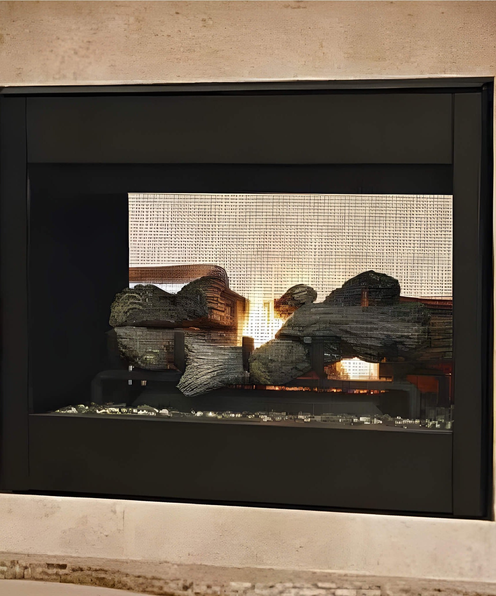 Superior Fireplaces 35-Inch Electronic Ignition Natural Gas Direct Vent See-Through Fireplace [DR35STDEN] (SAK20581)