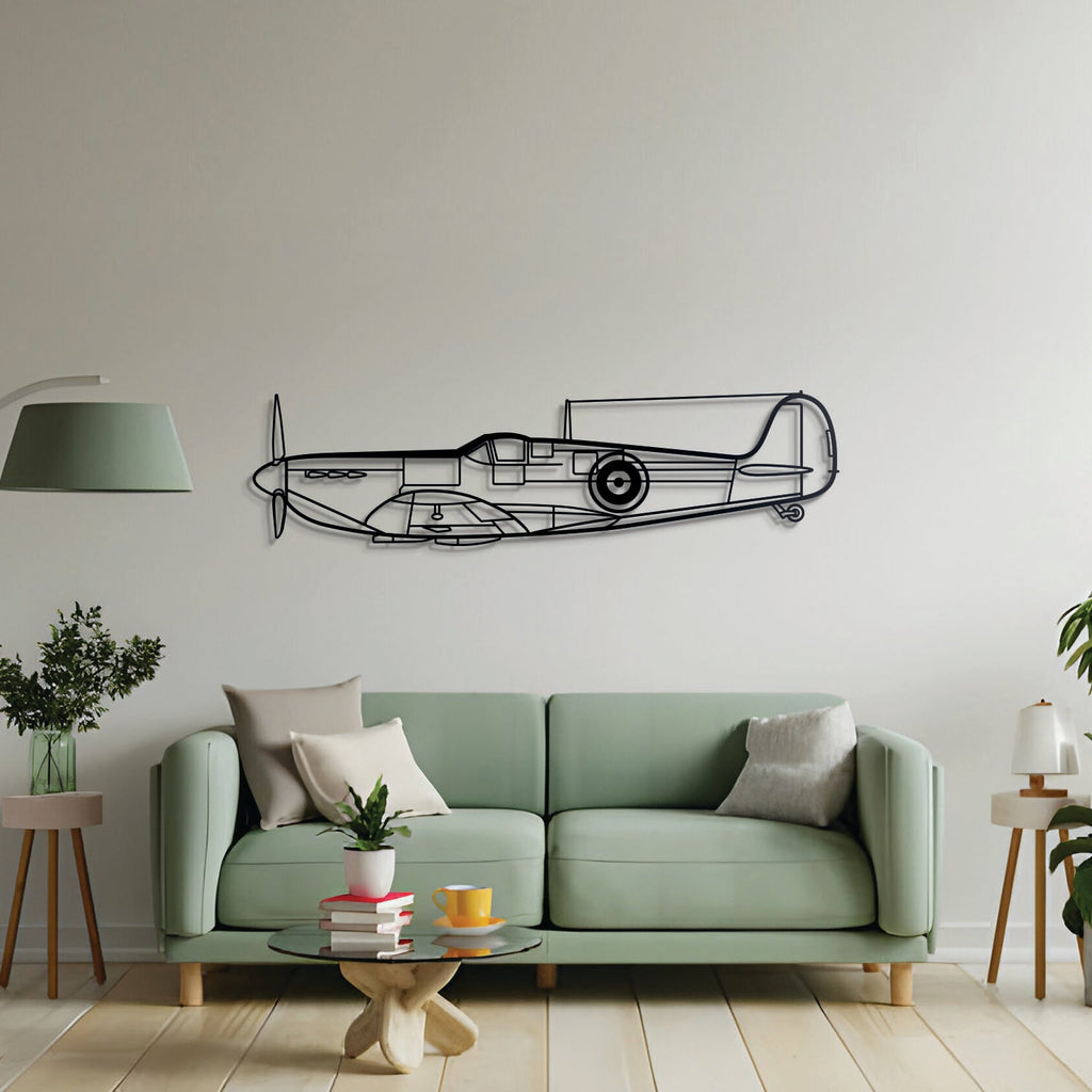 Spitfire MK II Metal Aircraft Wall Art - NCP0130