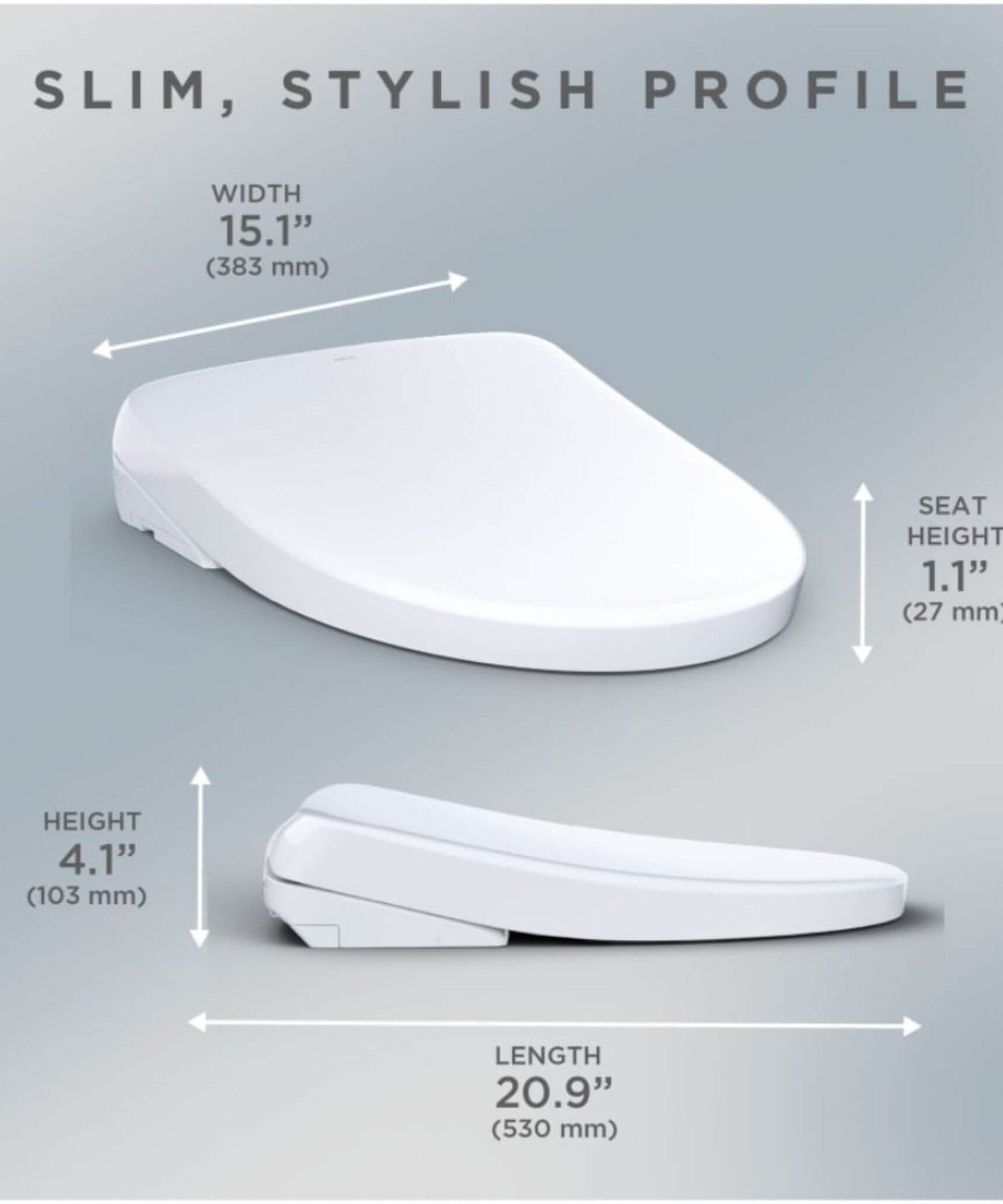 [SW4726] TOTO S7 Washlet Elongated Bidet Toilet Seat With EWater & Manual Classic/Contemporary Lid (SAK54821)