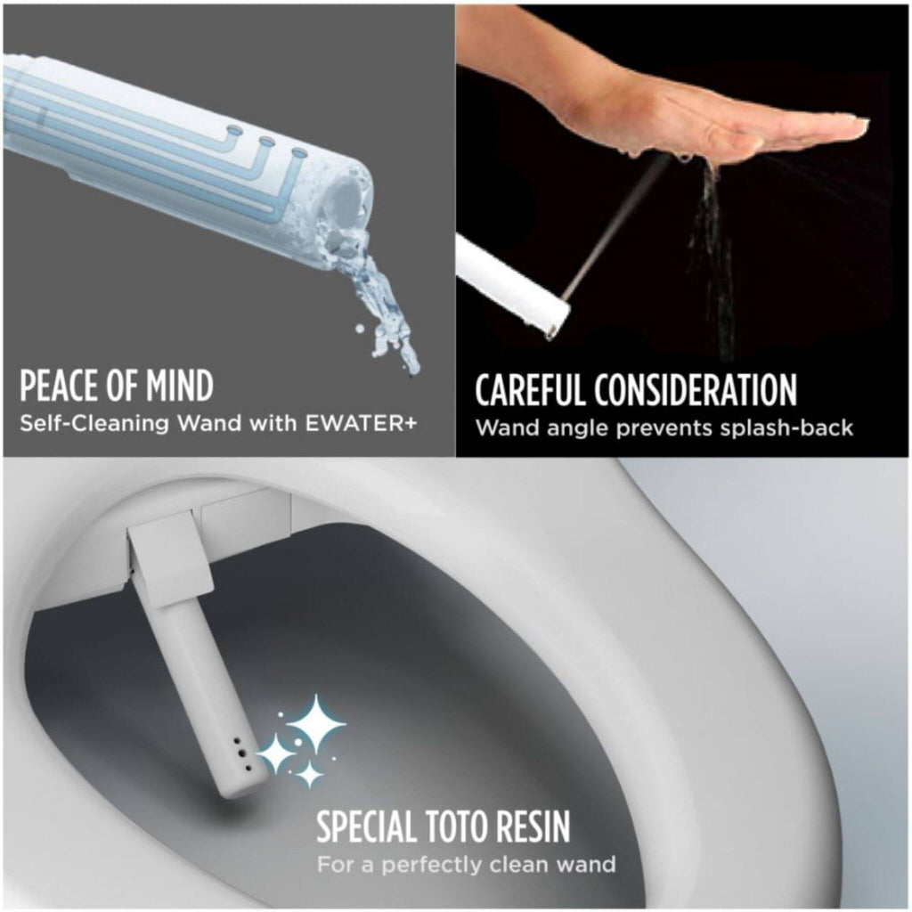 [SW4734AT40#01] TOTO S7A Washlet Elongated Bidet Toilet Seat With EWater And Classic Contemporary Lid (SAK29827)